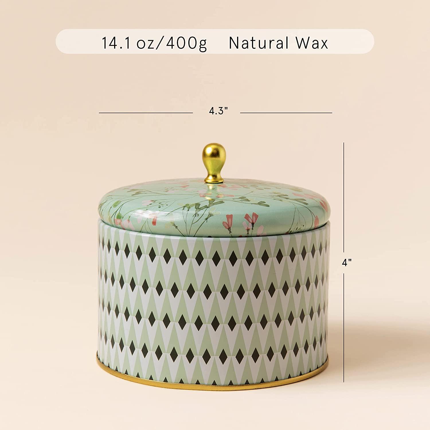 LA JOLIE MUSE White Tea Scented Candle 14.1 oz Large Candles Gifts