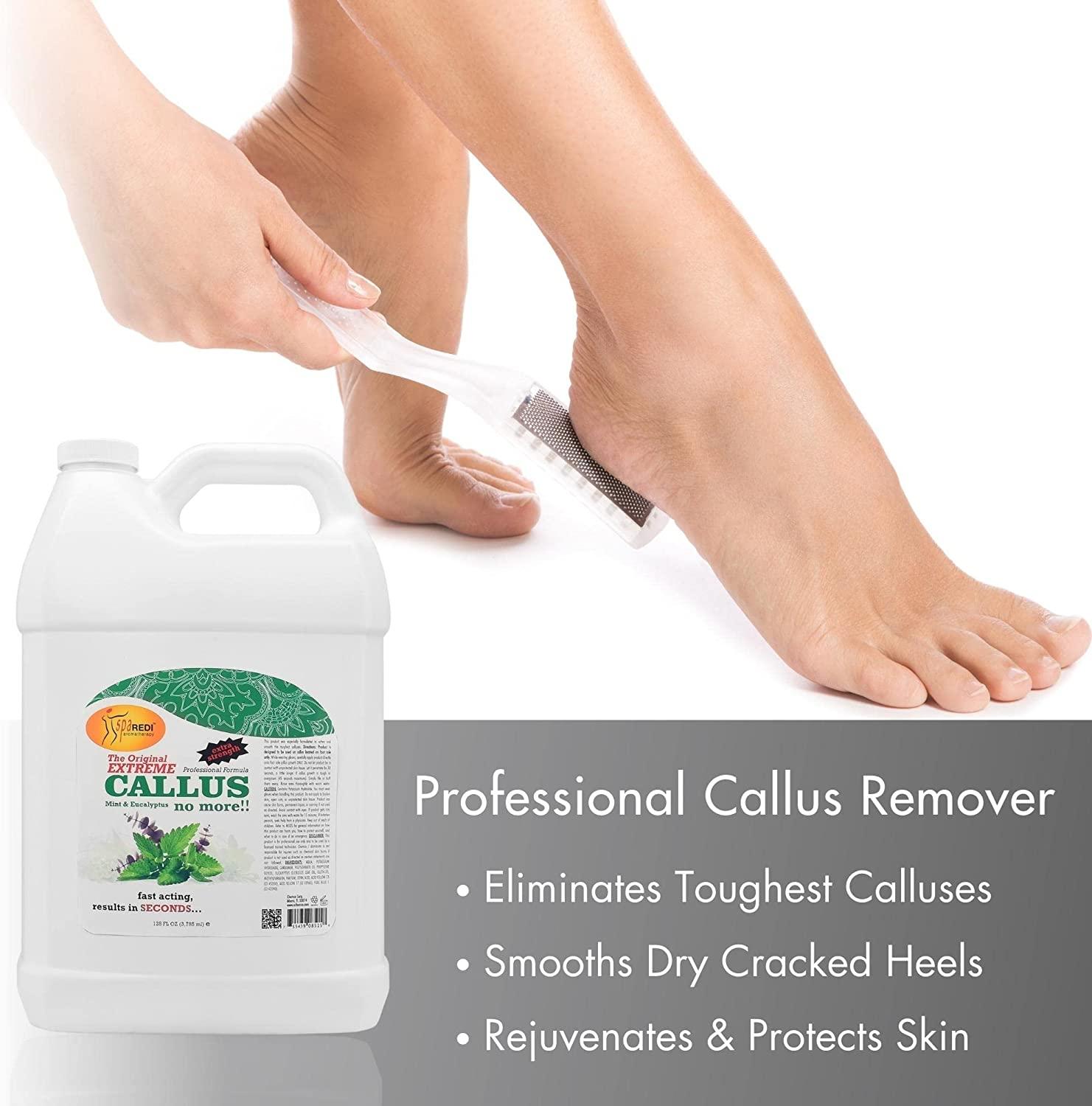 SPA REDI - Callus Remover for Feet Gel, Mint and Eucalyptus, 128