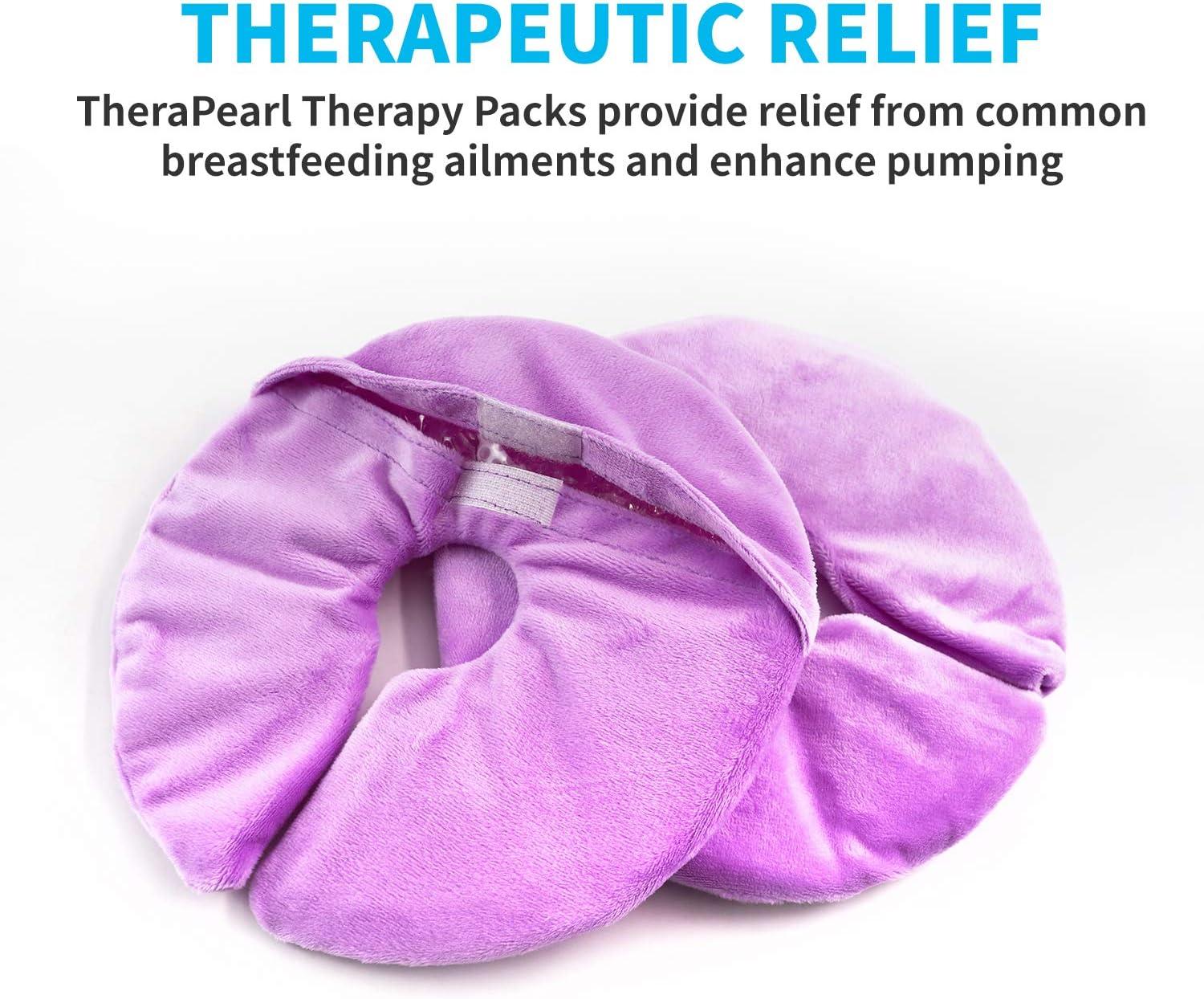 Breast Therapy Pads Breast Ice Pack, Hot Cold Breastfeeding Gel Pads, Boost  Milk Let-Down with Gel Bead (Purple)