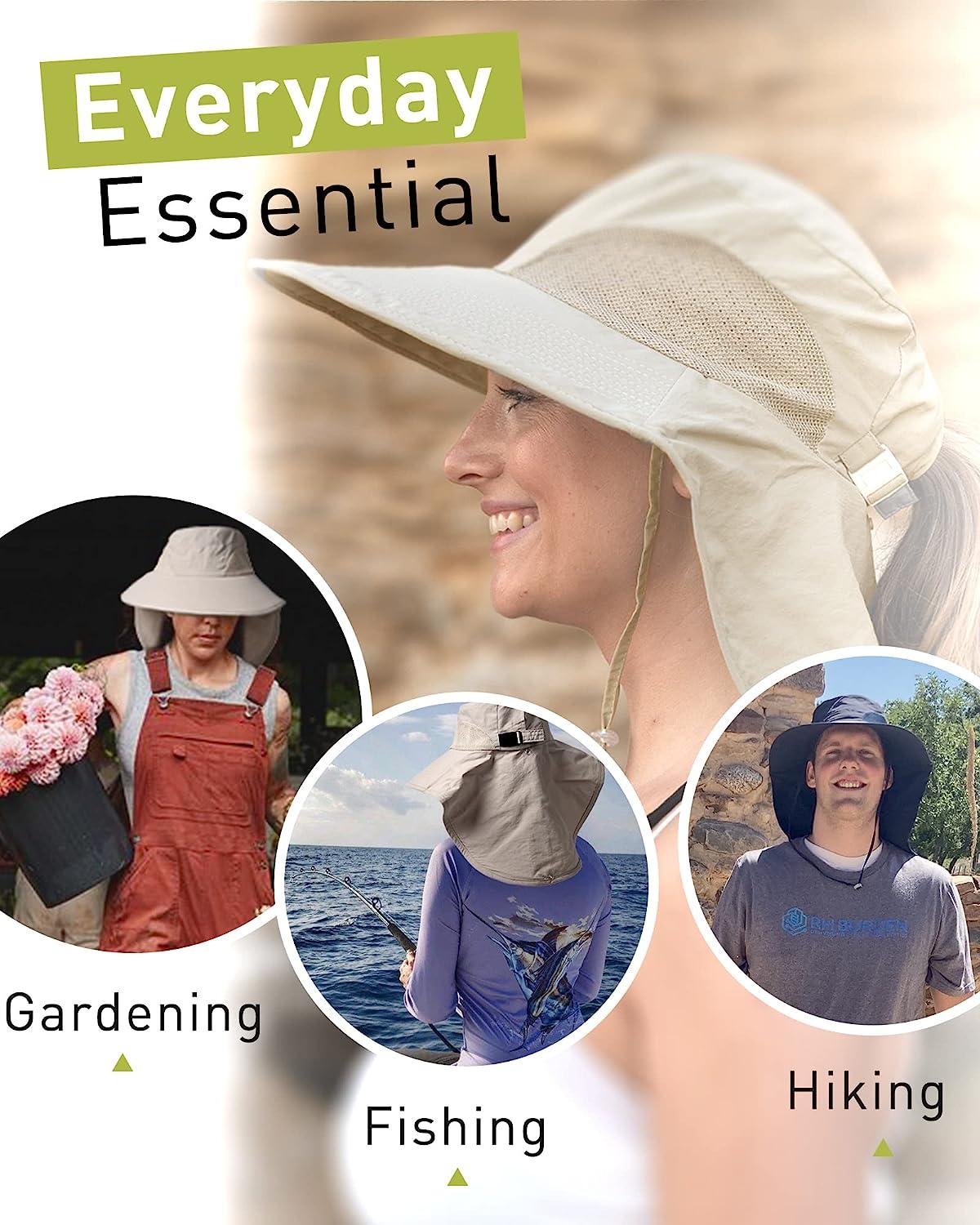 Wide Brim UPF 50+ UV Protection Sun Hats Hiking Fishing Gardening