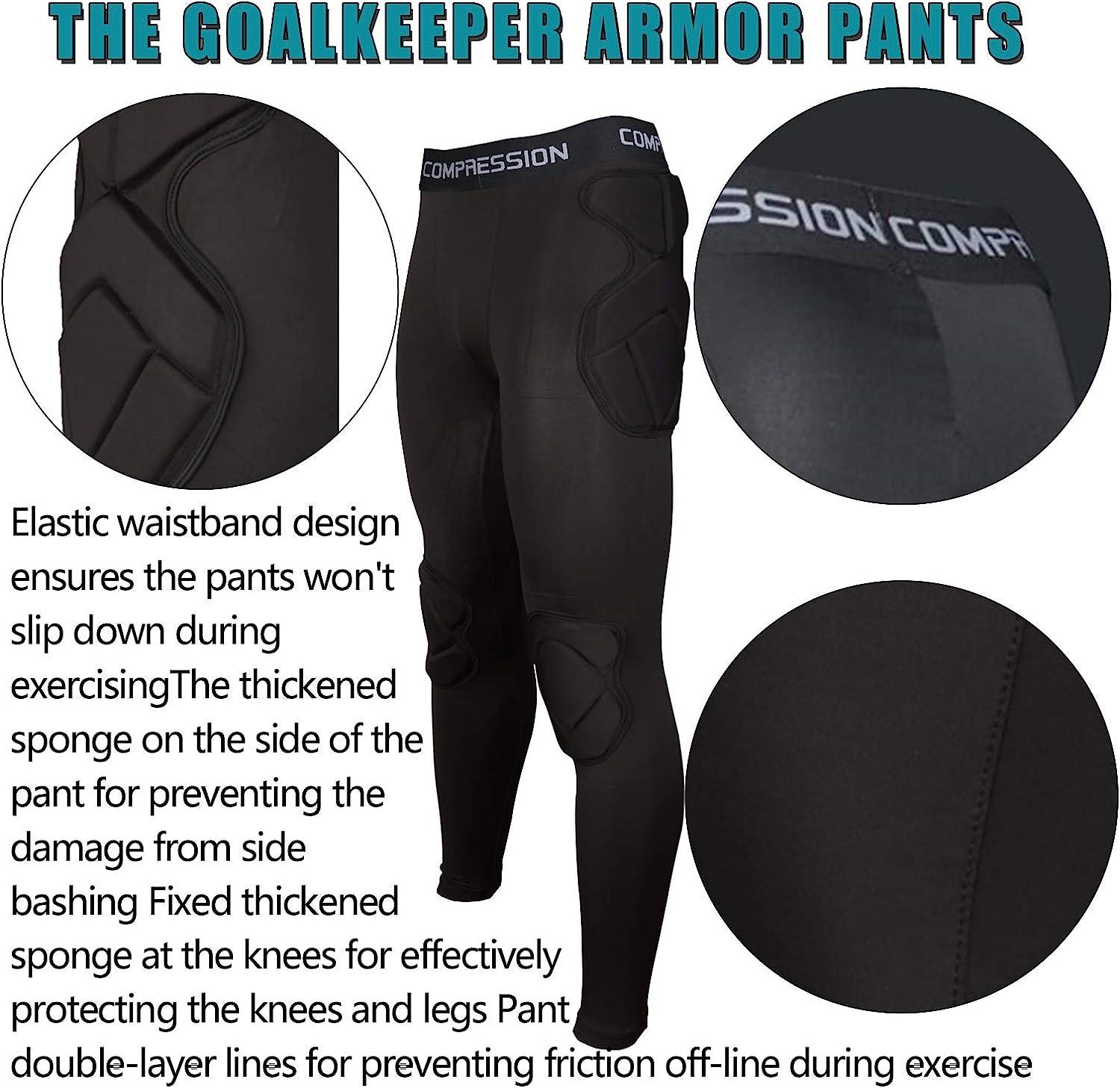 thumbnail image 2 of Shinestone Goalkeeper Armor Set - Padded Compression Shirt & Pants For Soccer Protection 2 of 3