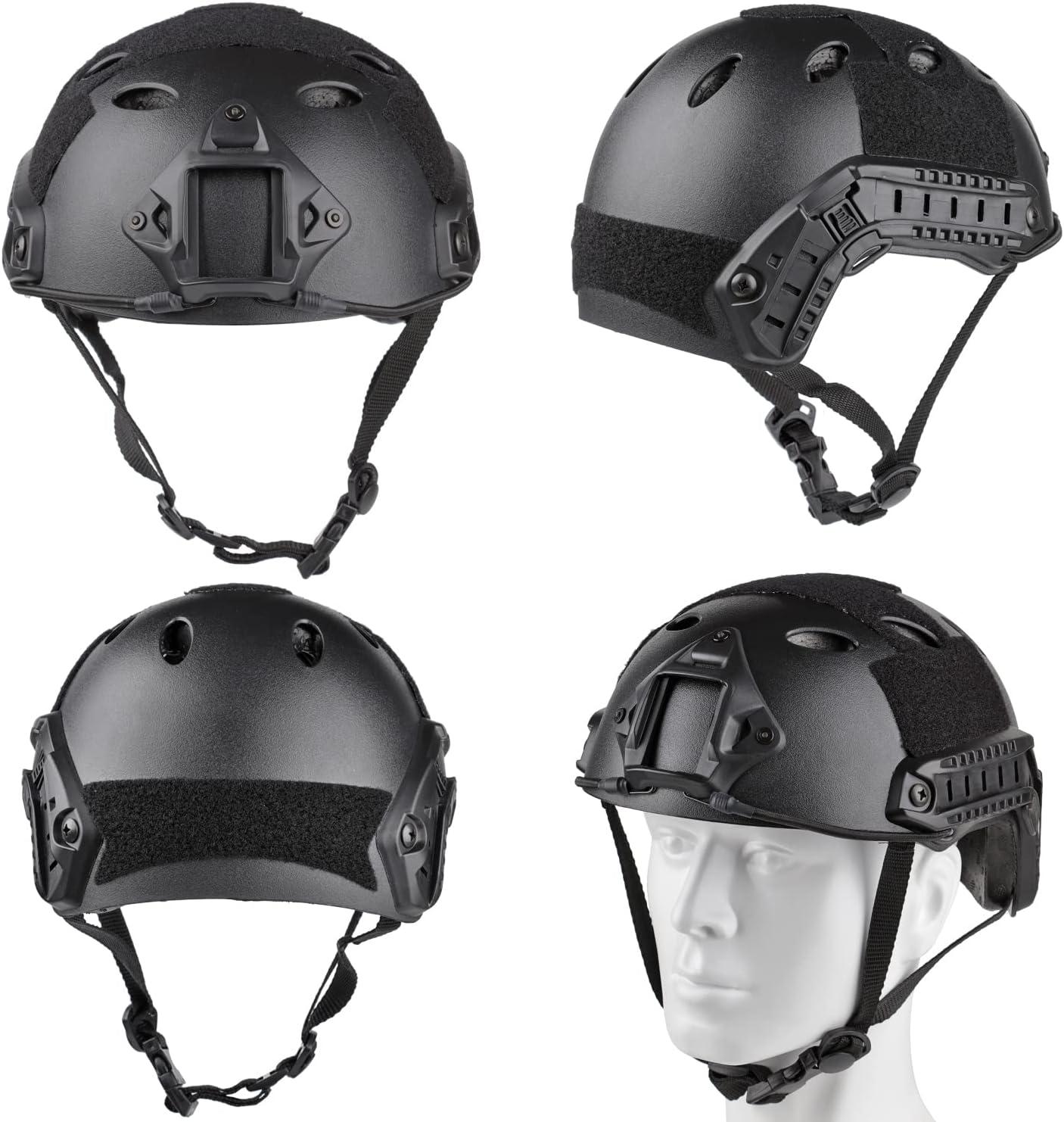 VPZenar Airsoft Helmet and Mask, Airsoft Helmet with Front NVG Mount