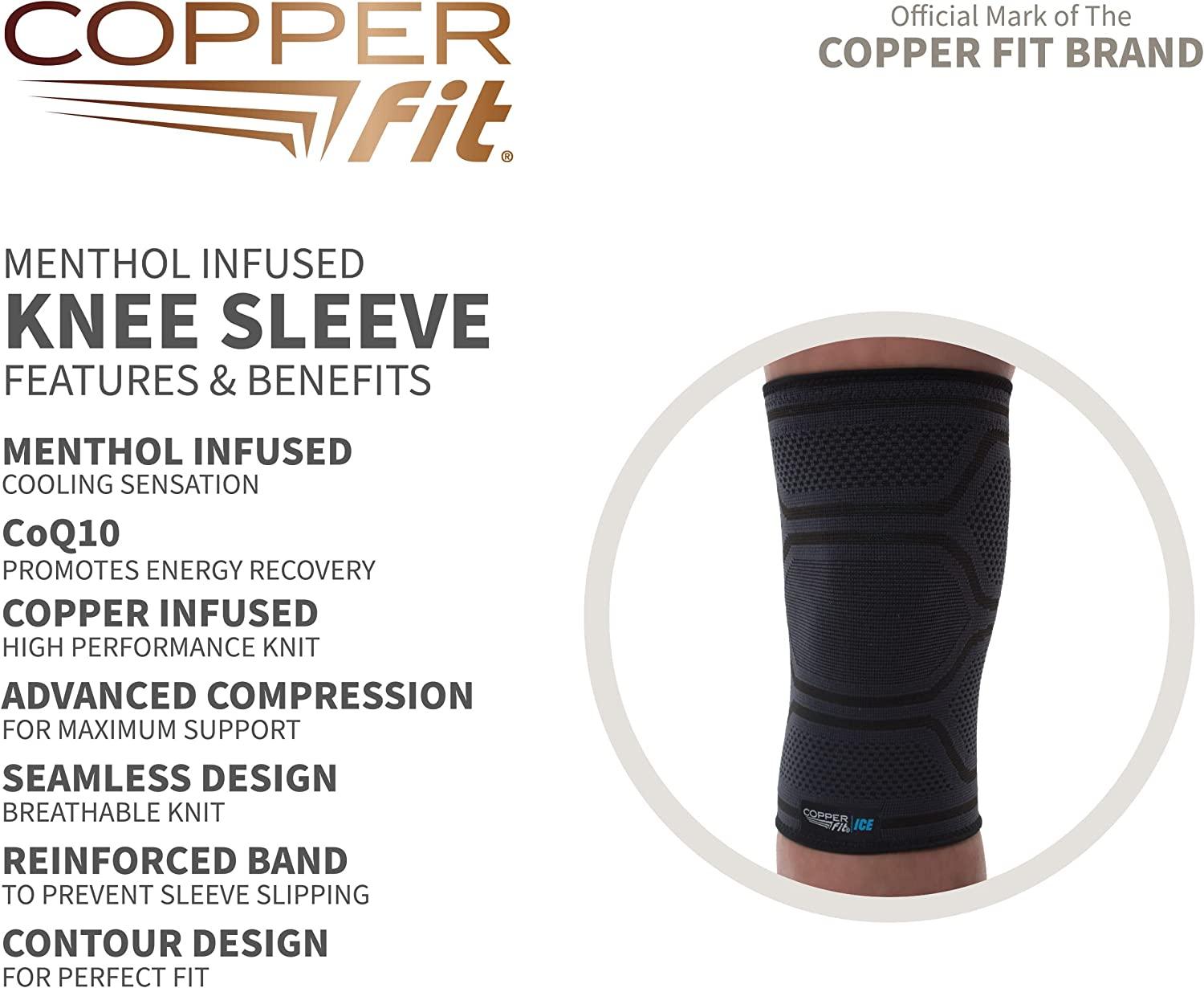 Copper fit ice knee sleeve deals