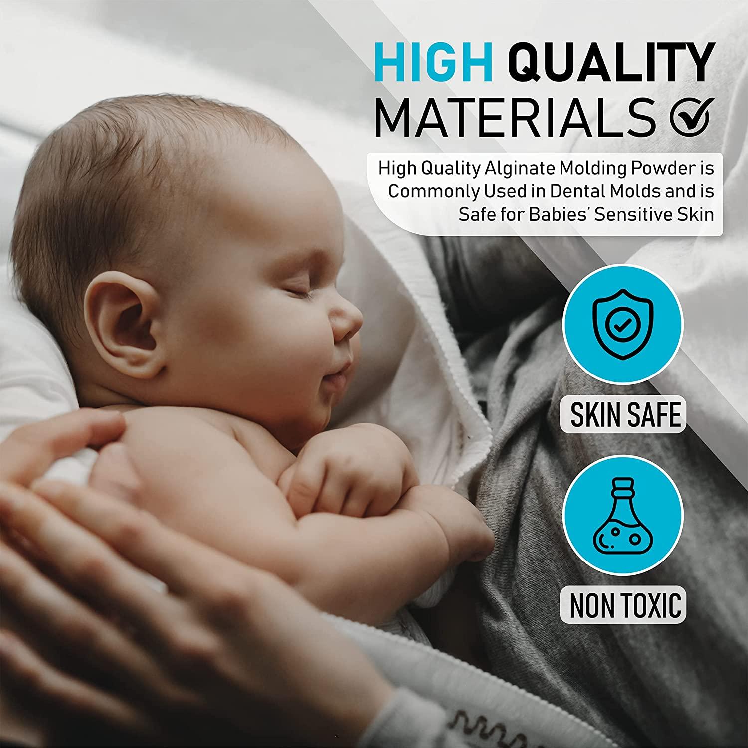 Hula Home Baby Keepsake Hands Casting Kit Plaster Hand Molding Kit