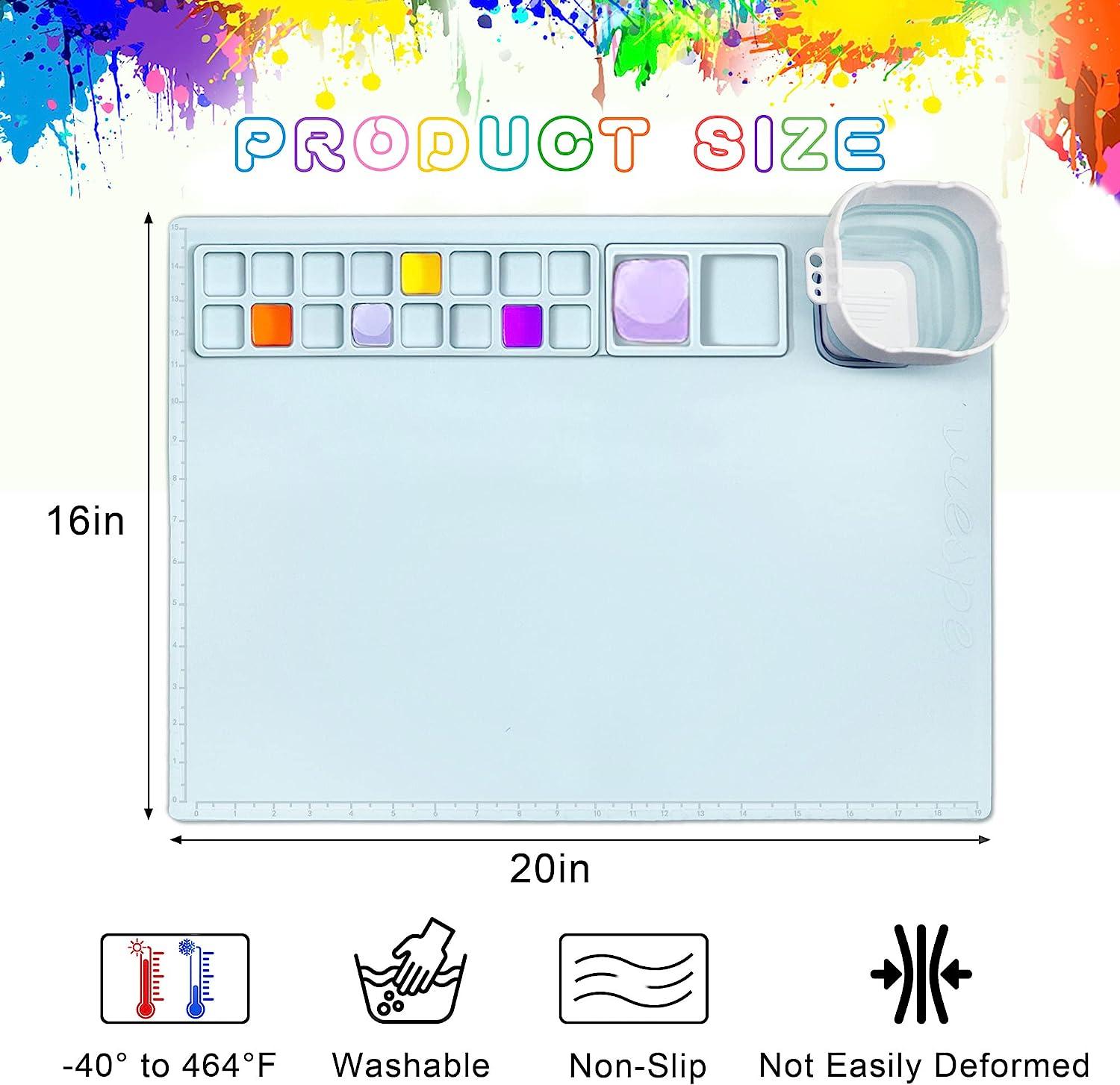 Silicone Craft Mat, 20 Inch X 16 Inch Silicone Painting Mat For