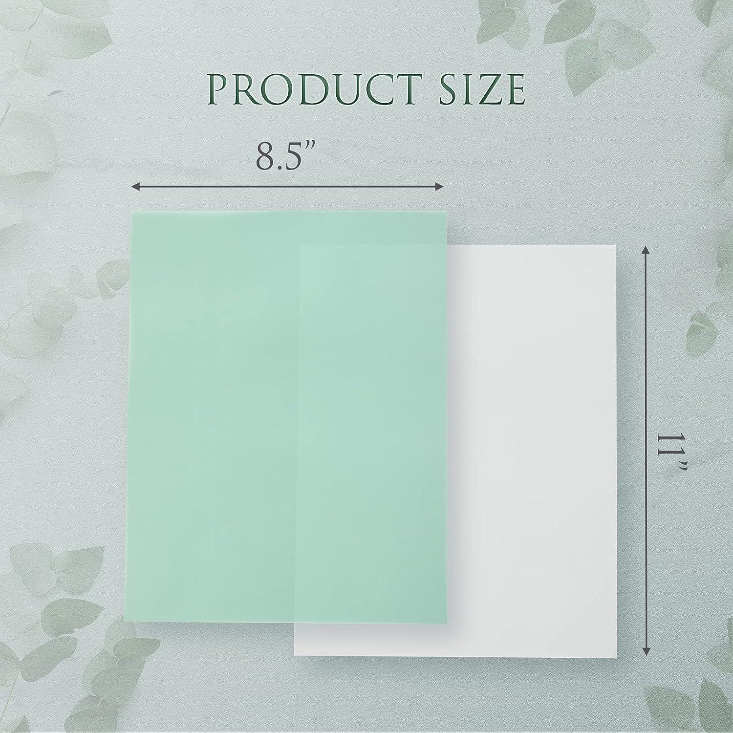 Colored Vellum Paper,20colors,100sheets 8.5*11 inch Transparent Tracing Paper for Sketching