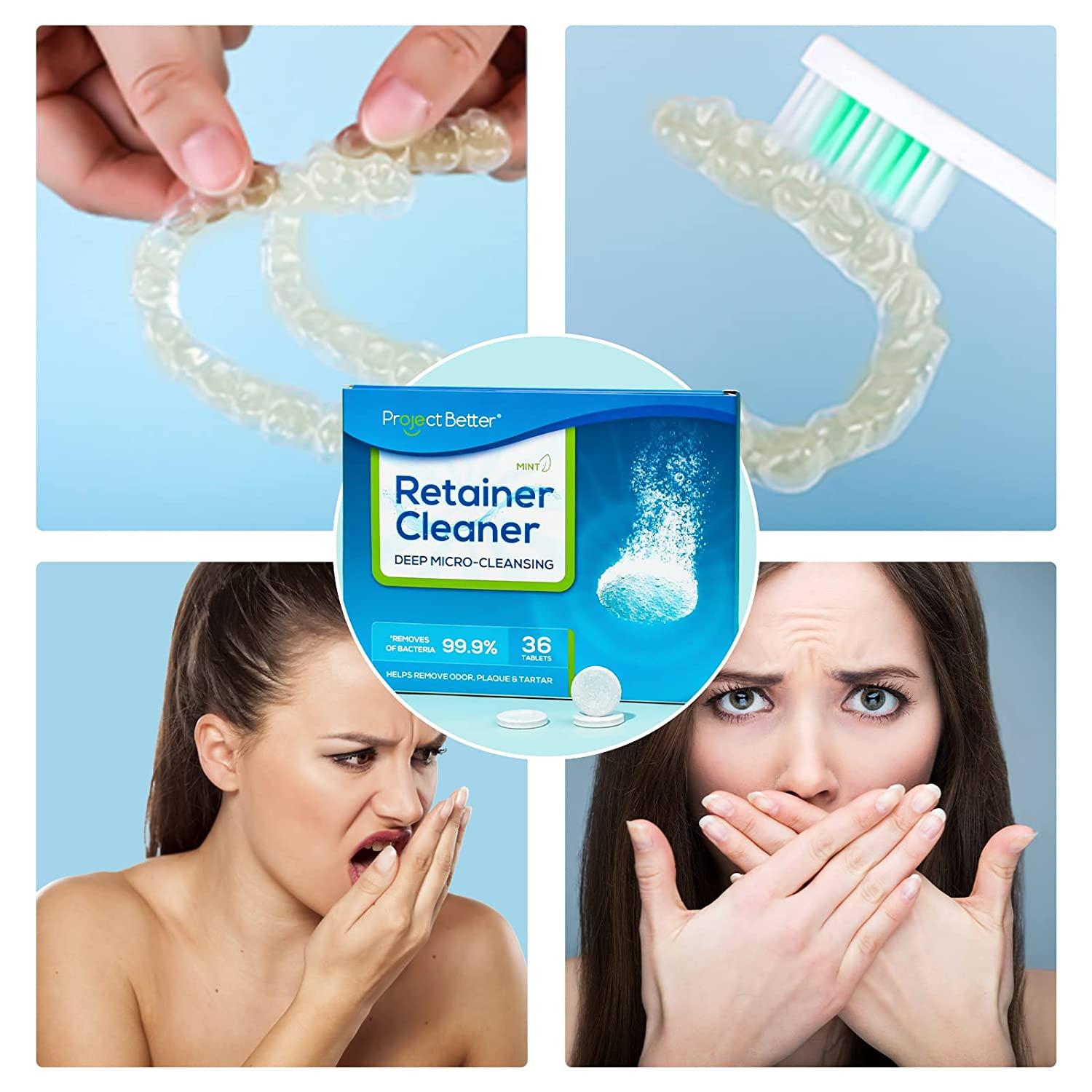Retainer Cleaner Tablets & Denture Cleaning Tablets for Dental