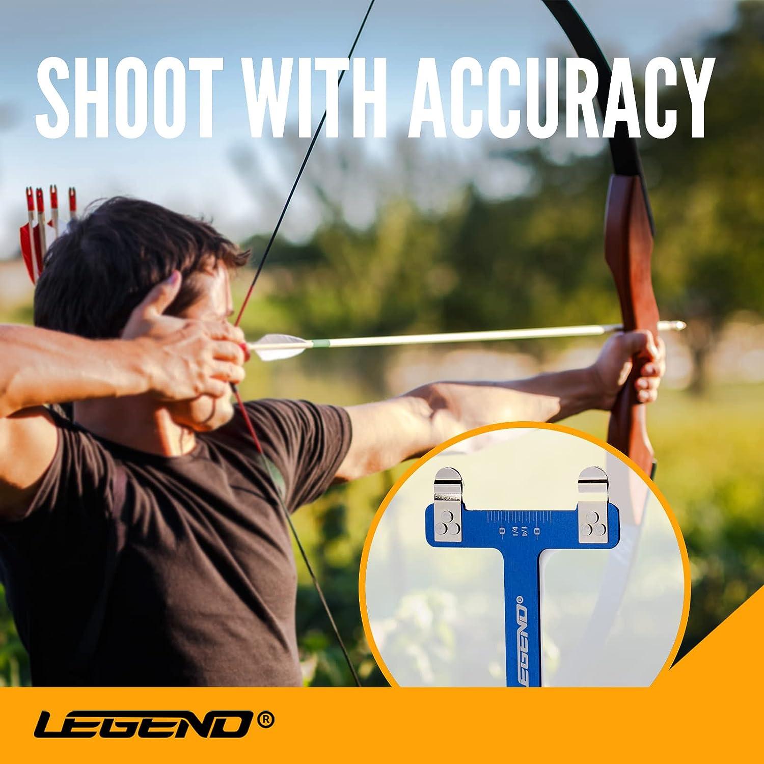 DAMIFU Archery Bow Square T-Shape Ruler Measurement Recurve Compound Bow Target