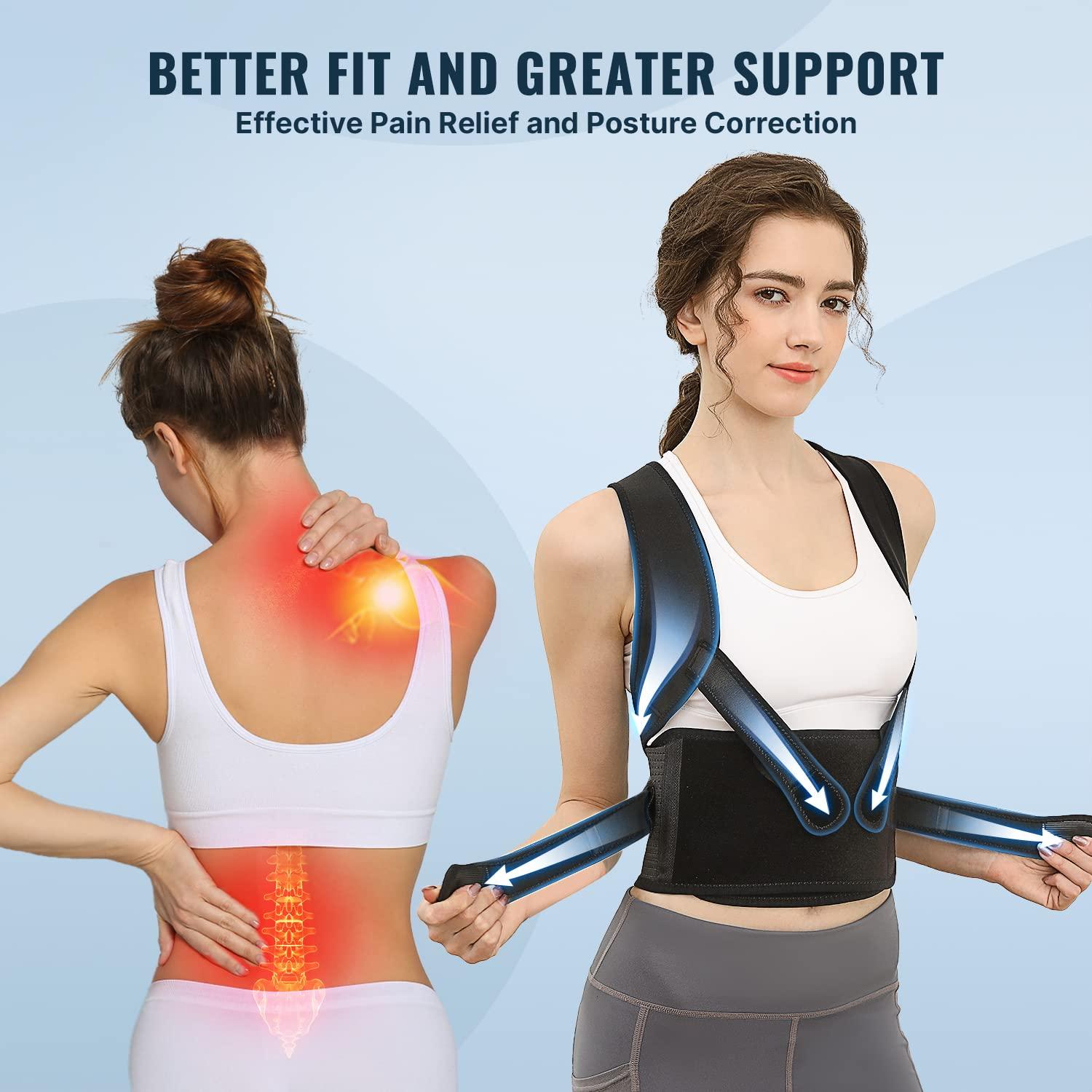 Back Brace and Posture Corrector for Women and Men, Back Straightener Posture Corrector, Scoliosis and Hunchback Correction, Back Pain, Spine  Fit Geno