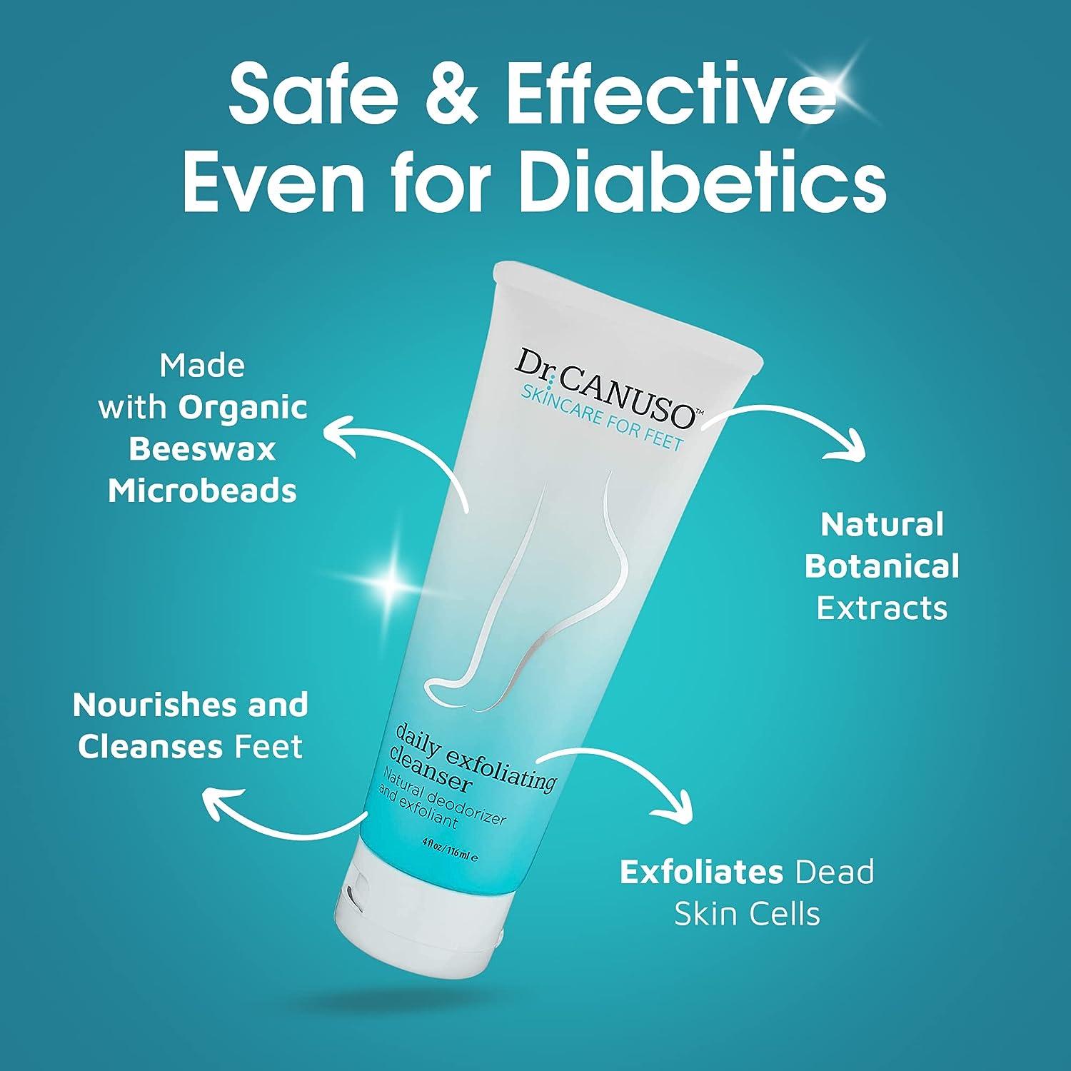 Daily Exfoliating Cleanser Foot Scrub Feet Care, Deodorizer, Cleans