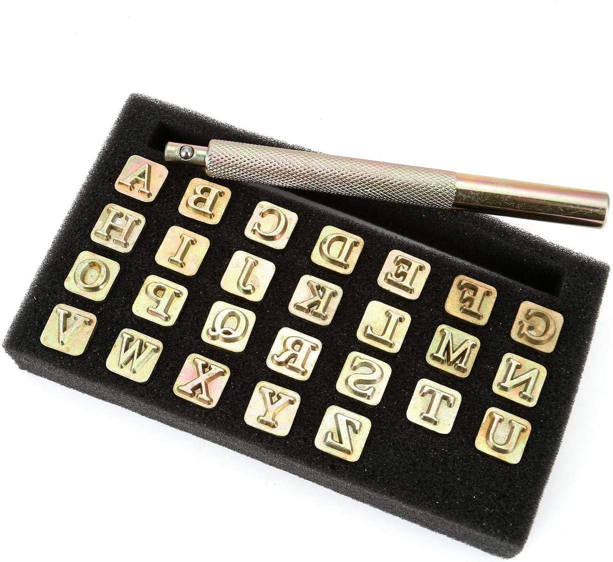 Shop SUPERFINDINGS 27PCS Alphabet Carbon Steel Stamps Leathercraft Tools  Metal Capital Letter Stamp Punch Stamp Set for Metal Leather Crafting Wood  for Jewelry Making - PandaHall Selected