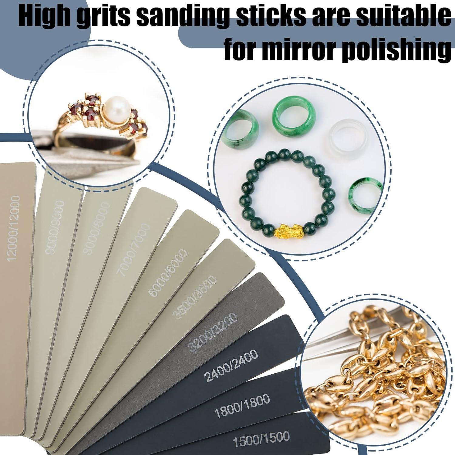 10 Pack Sanding Sticks Buffing Sanding Sticks for Plastic Models Assorted  Grits Model Sanding Sticks Crafts Sticks Polishing Stick Metal Wood  Sandpaper Tools (High Grits Rating Classic Style)