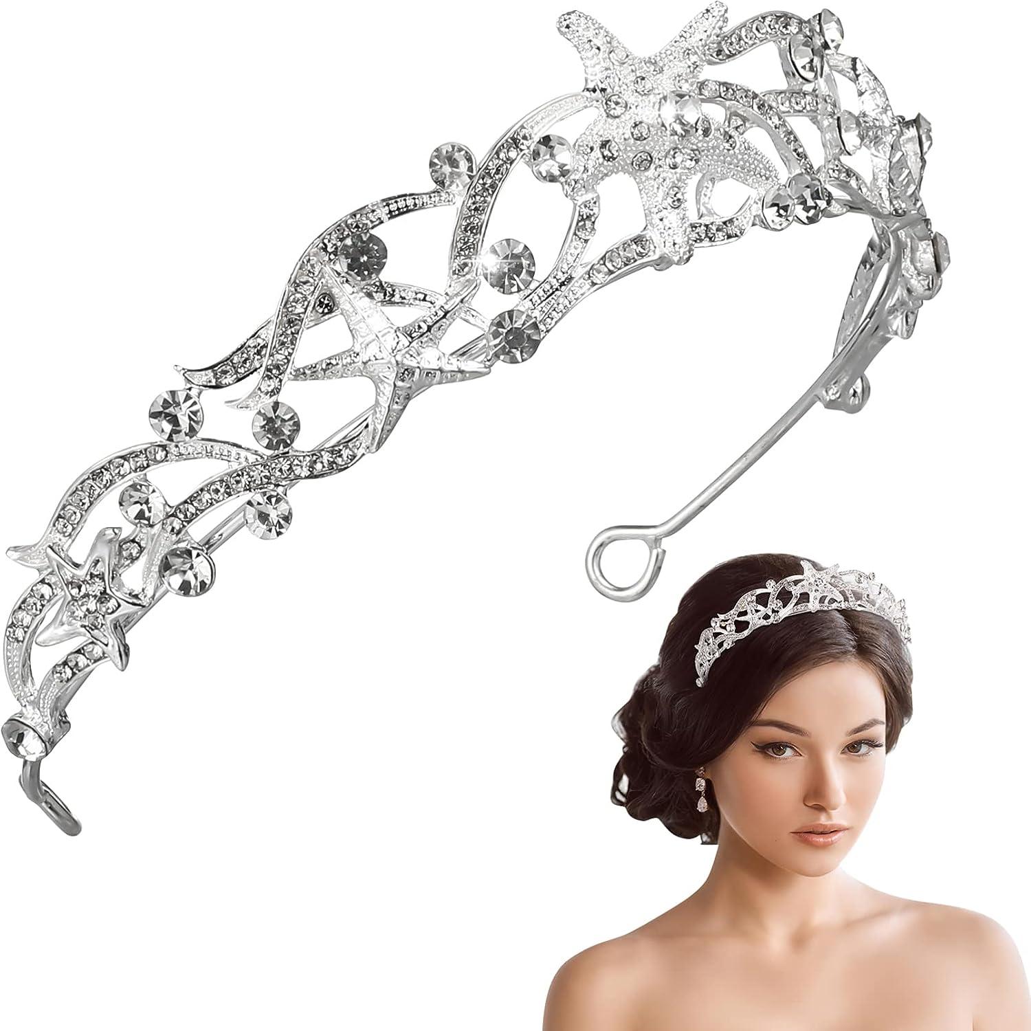 FOMIYES 4pcs hexagram headband hair ties for women aura rings for women  headpiece tiaras for women wedding bridal headdress alien costume womens