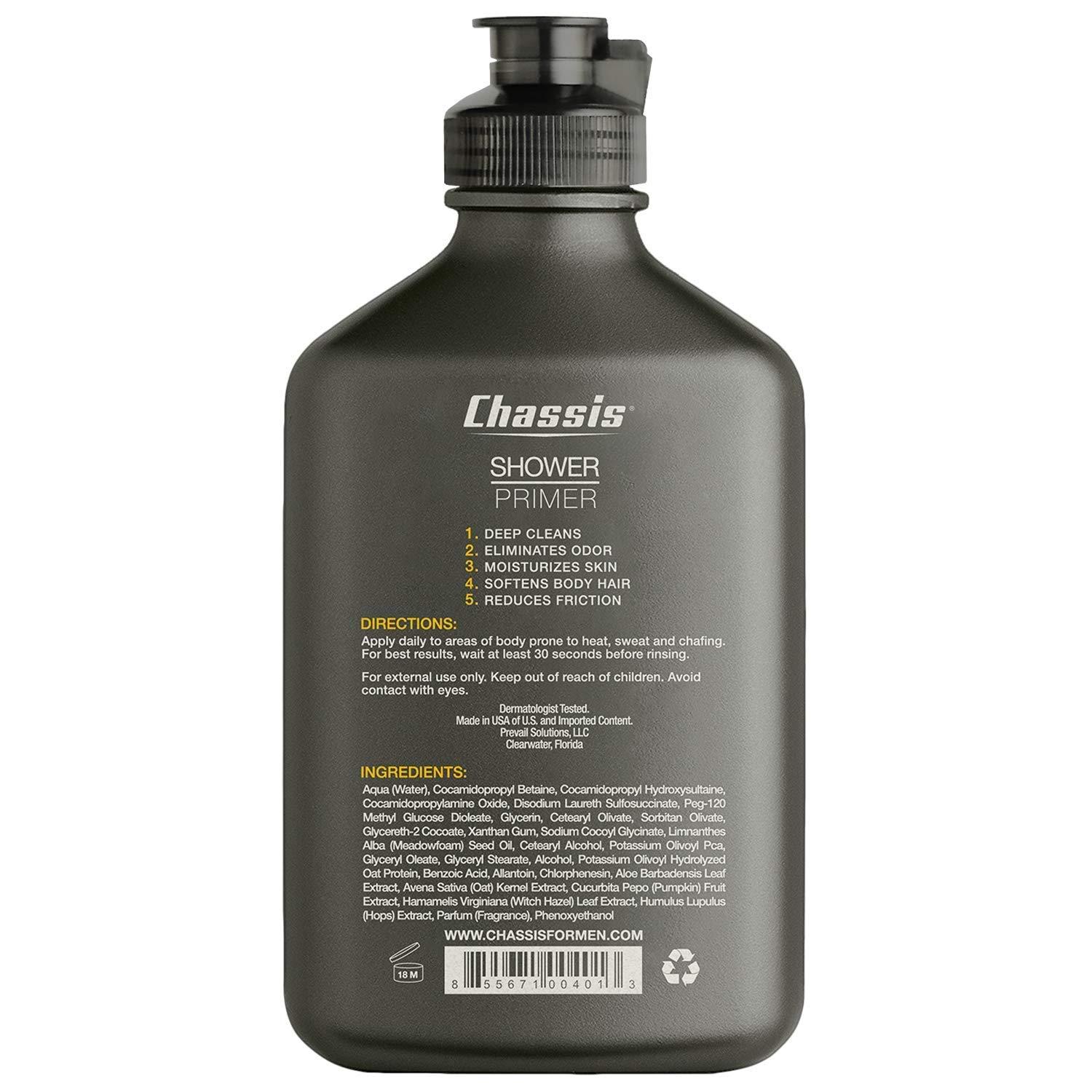 Chassis Man Care 5In1 Shower Primer 9.5 fl oz DualAction Body