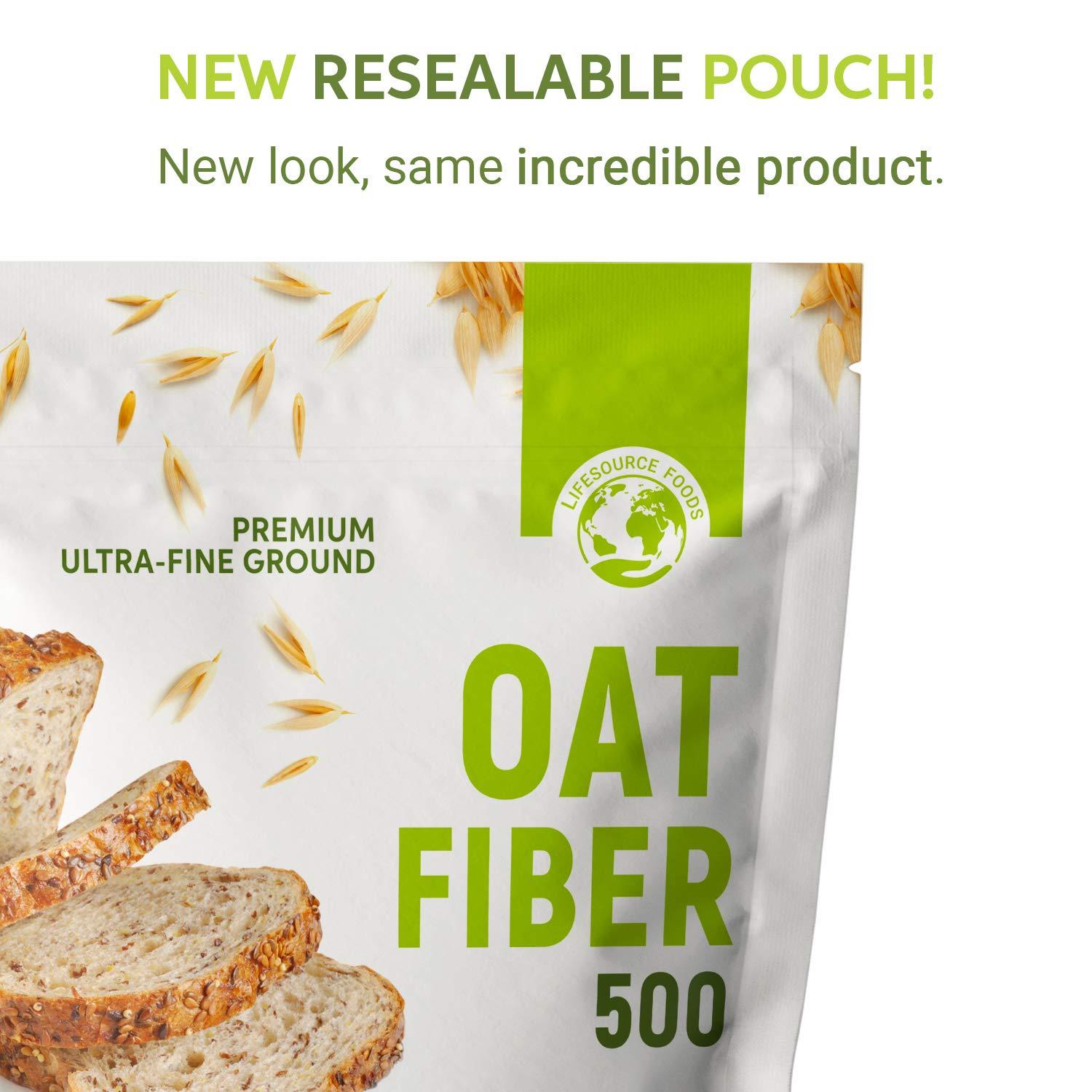 LifeSource Foods Oat Fiber 500 (3 LB) AllNatural, GlutenFree, Zero
