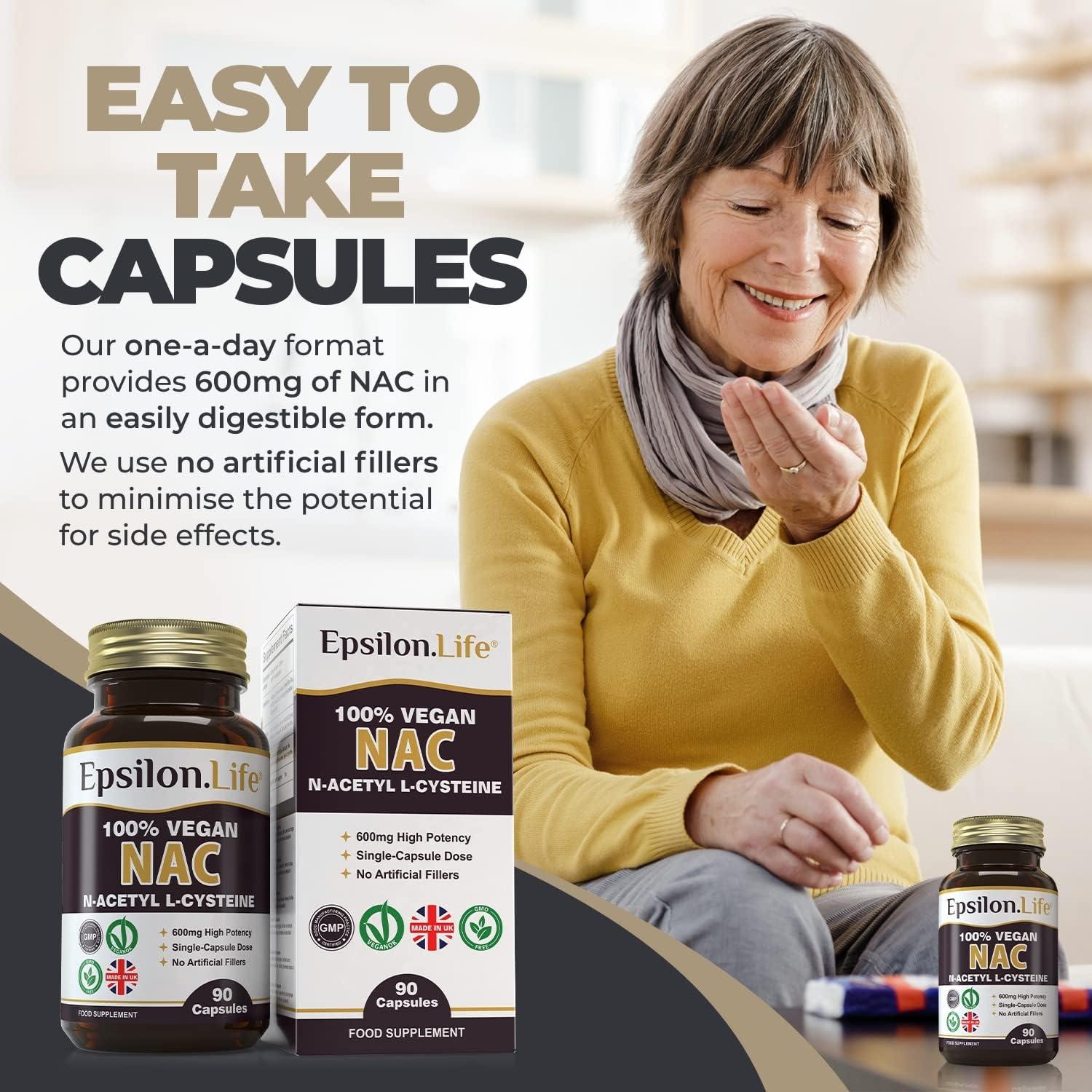 NAC 600mg Vegan Supplement NAcetylCysteine Nutritional Supplements