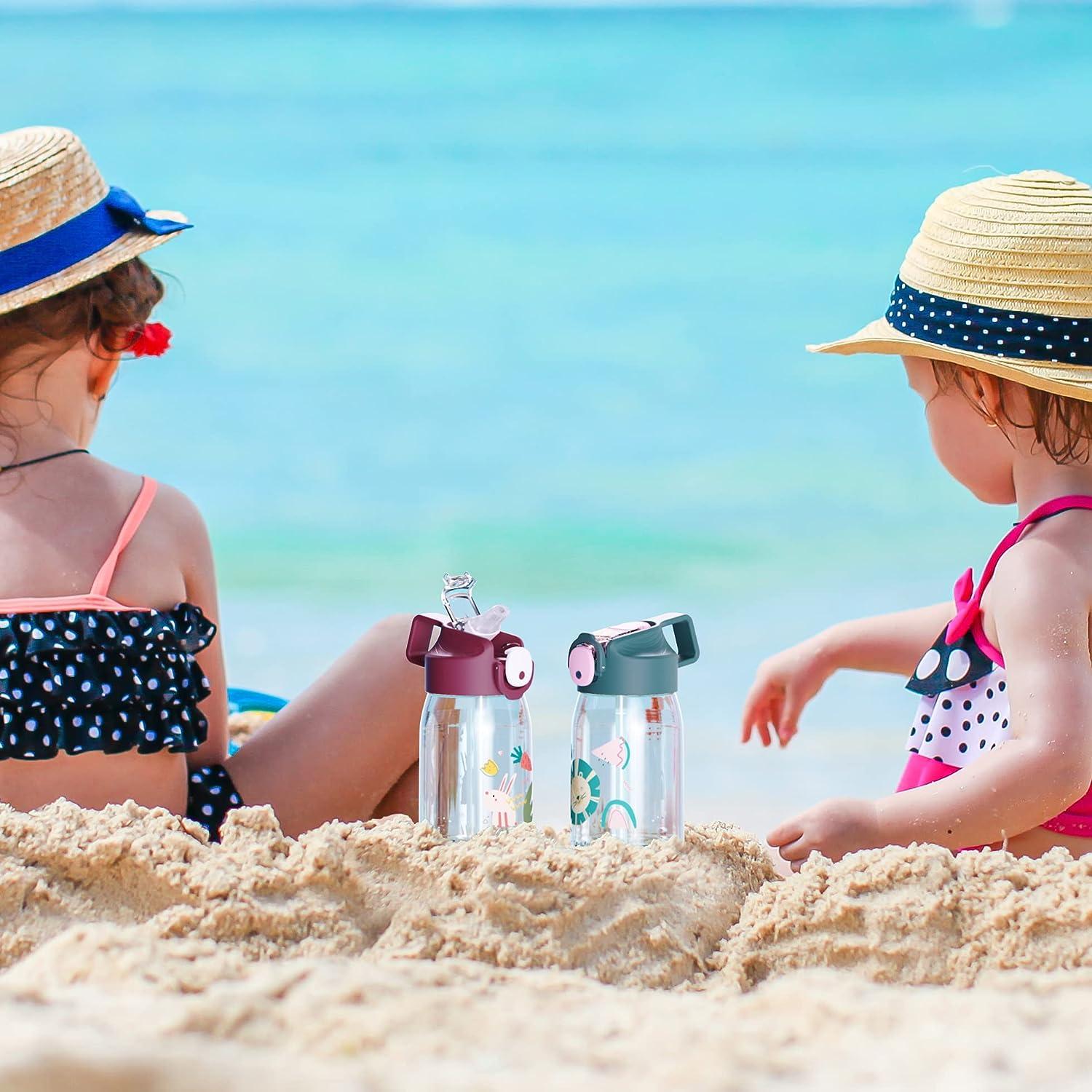 MIINIIMO Kids Water Bottle 14oz/18oz - BPA-Free Tritan, Leak-Proof