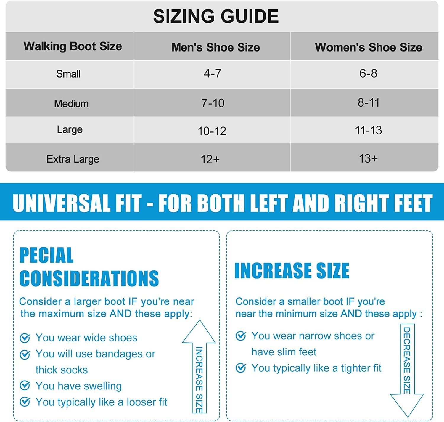 NEENCA Medical Inflatable Walking Boot, Air Cam Walker Fracture Boot