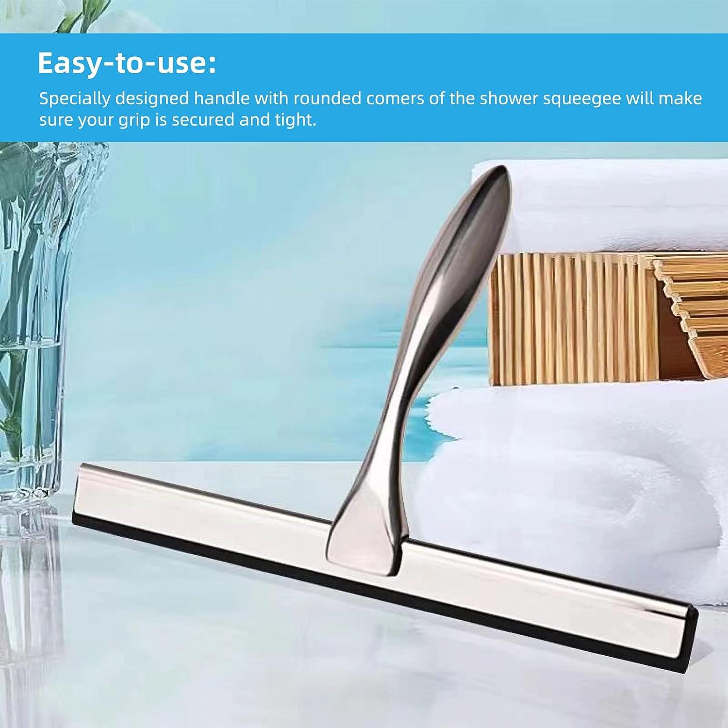 Shower Squeegee with Silicone Non-Slip Handle Scraper for Shower Glass Doors,  Bathroom - China Hand Tool, Steel Products
