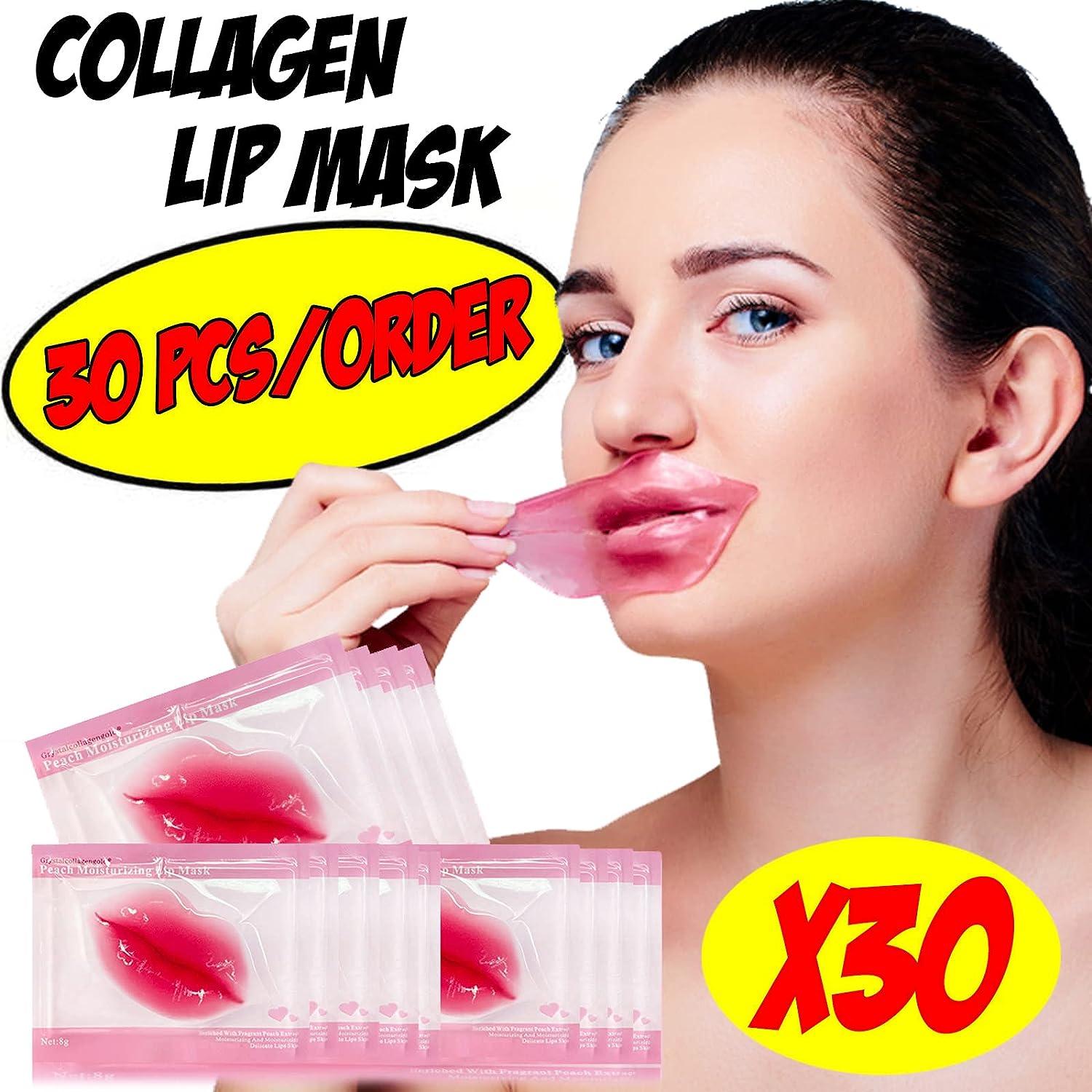 Nielies 30 Pairs 24K Collagen Lip Mask for Anti Aging AntiChapped