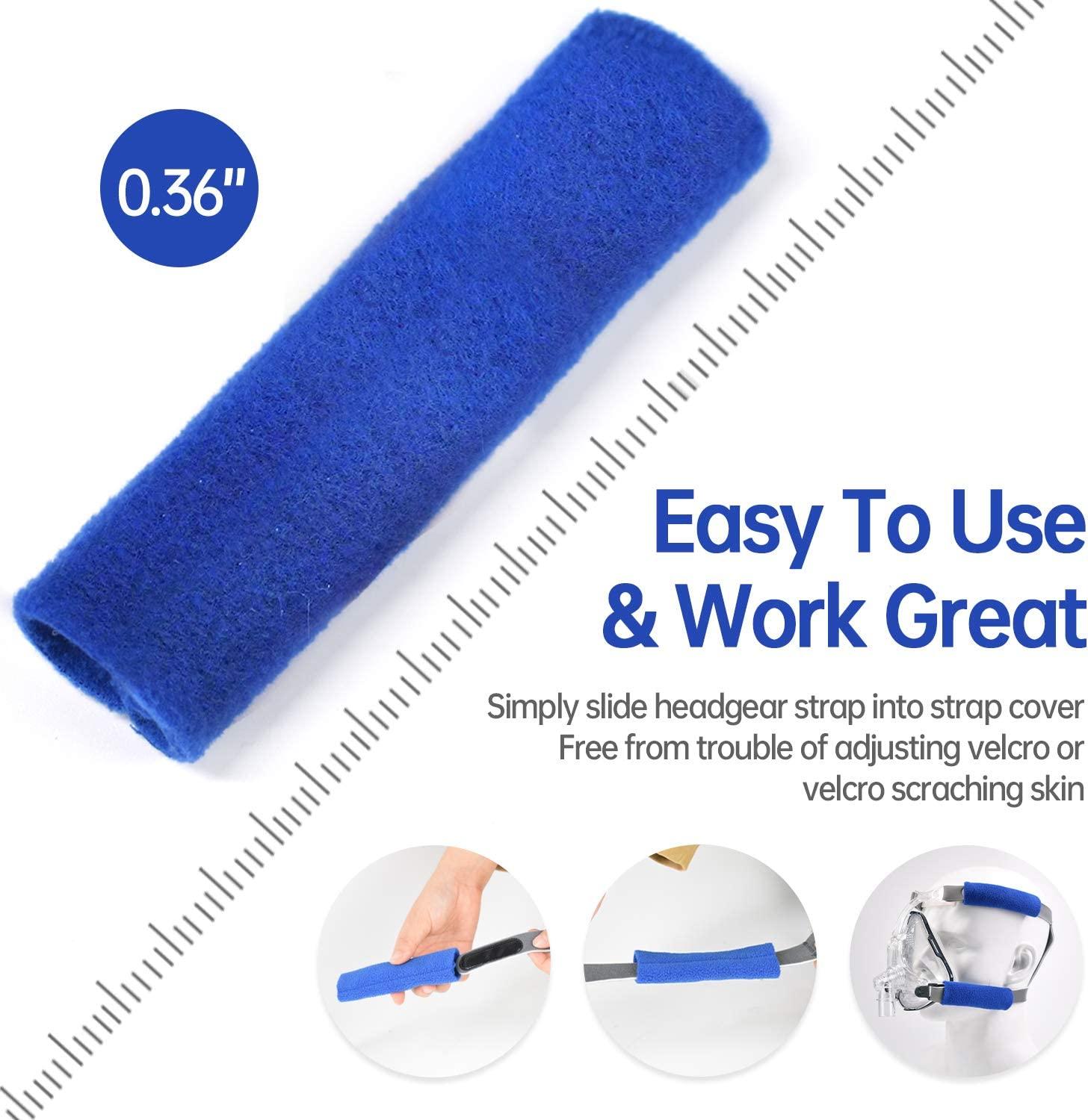 8 Pack CPAP Headgear Strap Covers, Universal and Reusable CPAP Strap