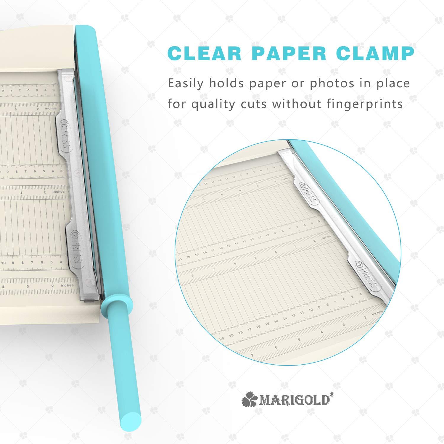 MARIGOLD Paper Cutter Corner Puncher 12" Paper Guillotine 2in1