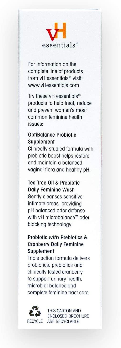 vH essentials Vitamin C Vaginal Tablet Boric Acid Suppository Alternative Supports Healthy