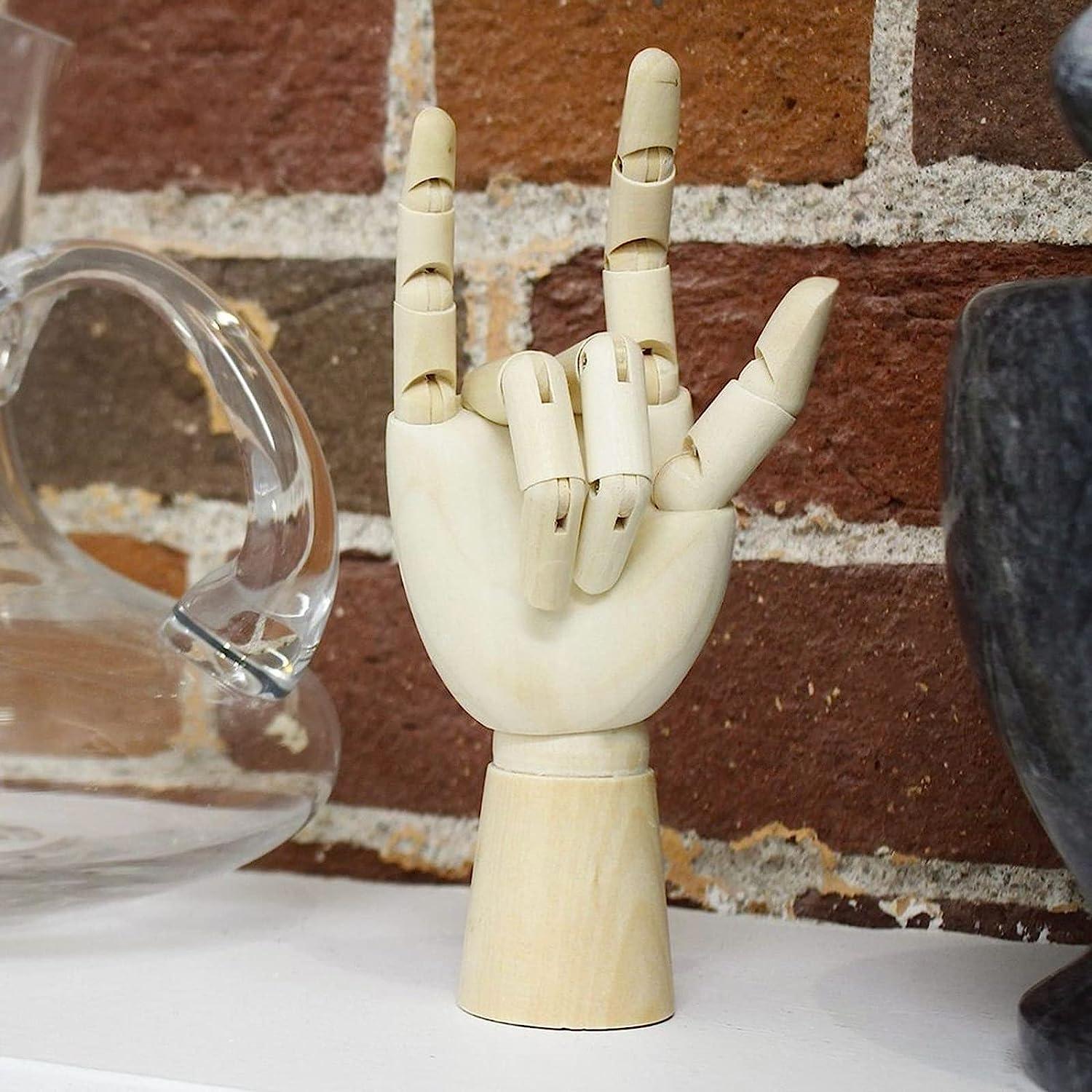 Wood Hand Jewelry Display, Ring Display Stand, Necklace Display Holder,  Jointed Hand Mannequin, Male Man Jewelry Display 