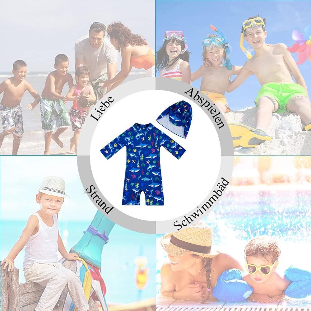 Baby Beach Essentials UPF 50+ Baby Girls Swimsuit With Snap Bottom