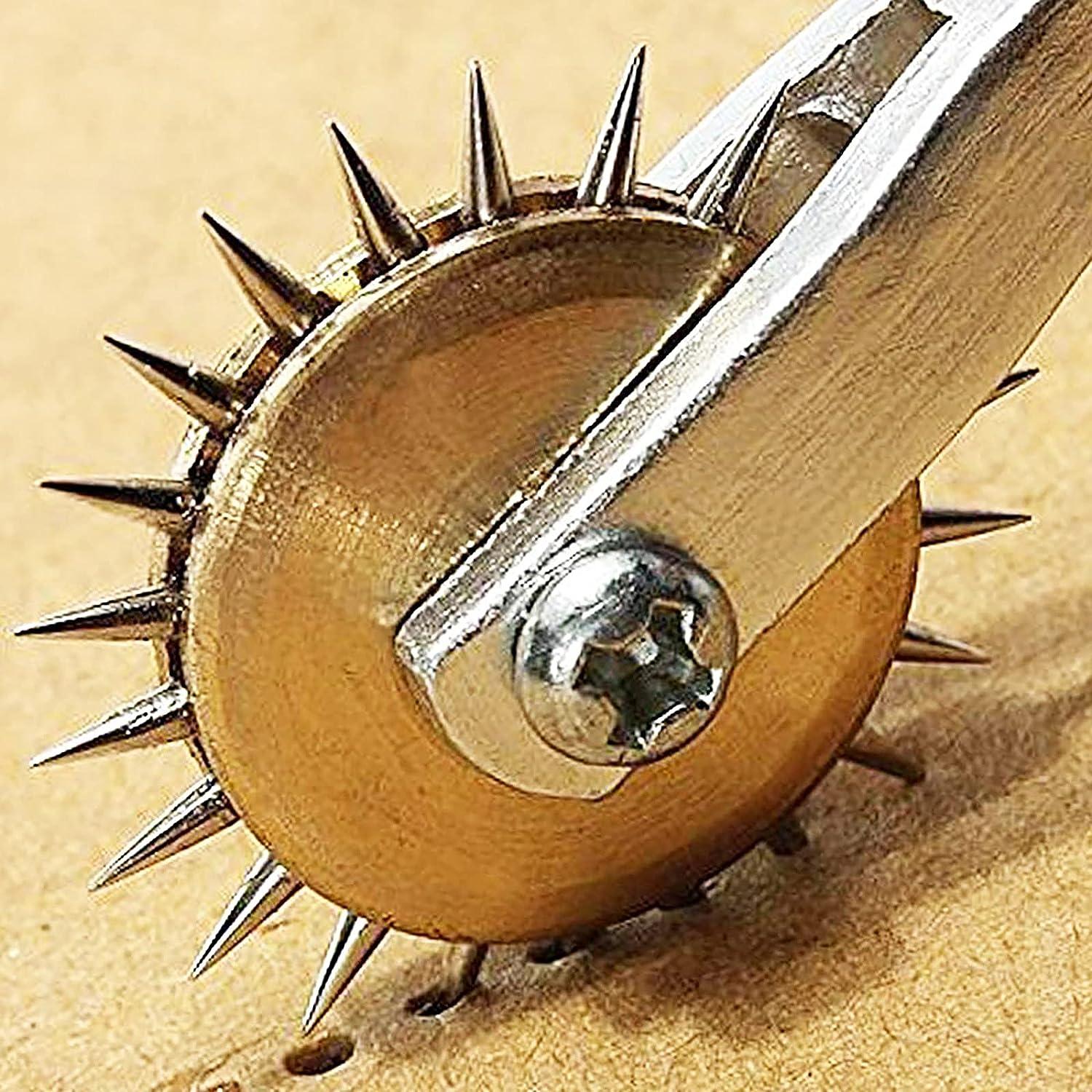 RJWKAZ 4mm Pattern Wheel Needle Point Tracing Sewing Wheel Yellow