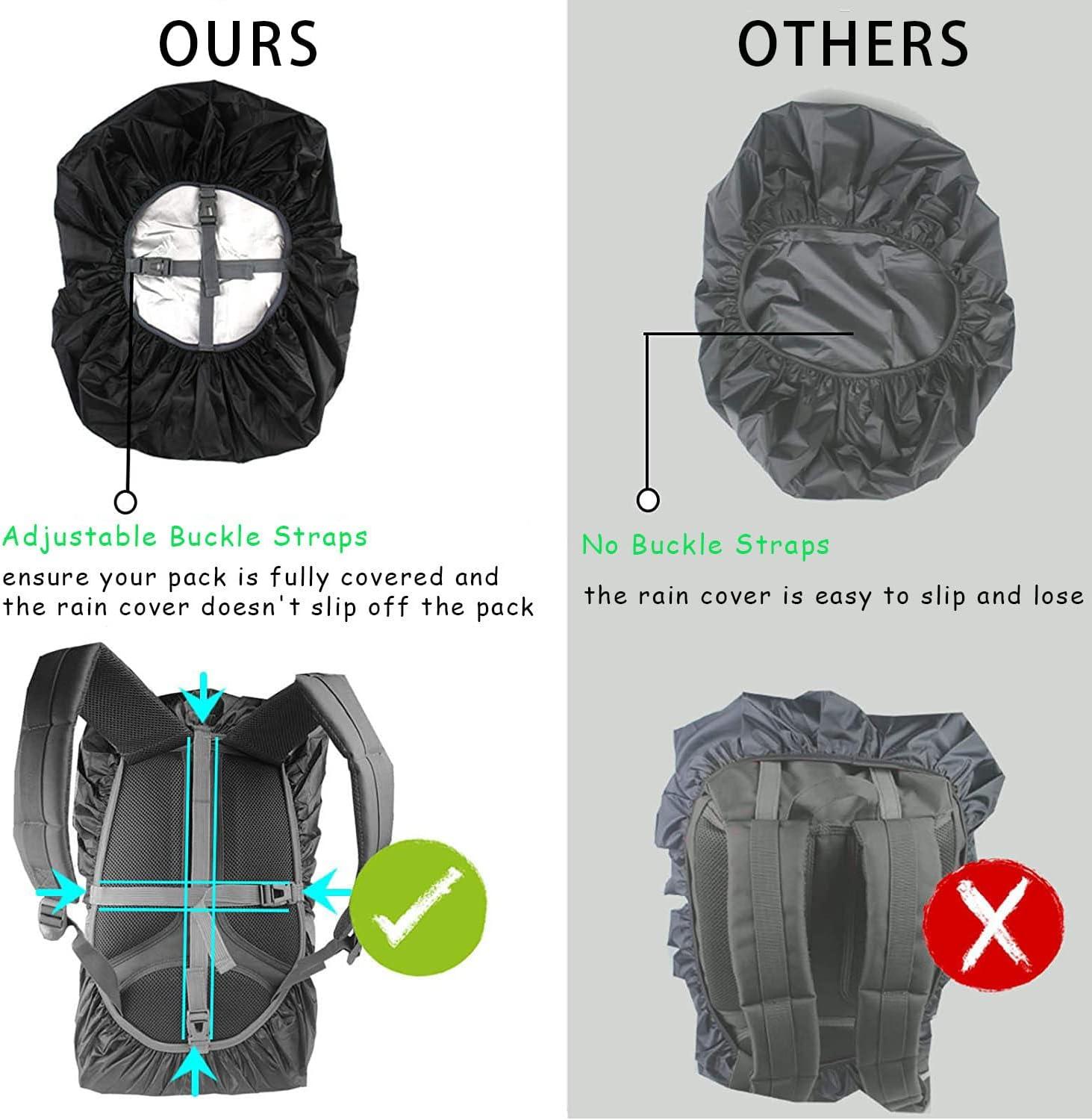 GUKOY Waterproof Backpack Rain Cover with Reflective Strap (18-70L) 2  Adjustable Anti Slip Cross Buckle Strap Rainproof Snowproof Dustproof  Anti-Frost Covers XL (for 56-70L backpack) | Buy Now with Express  International Delivery |