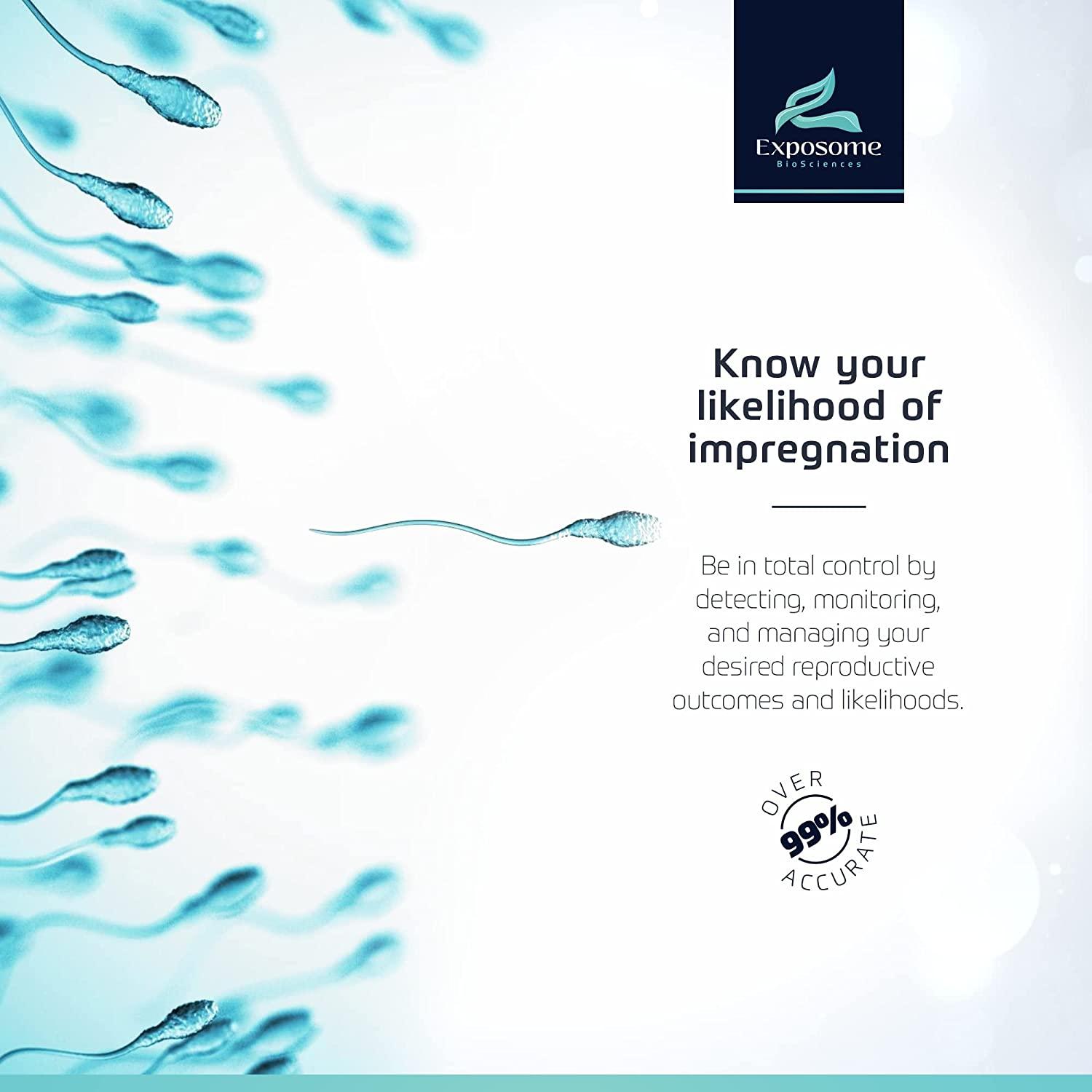 Exposome BioSciences Male Fertility Test. Detect Sperm Count Levels, Vasectomy Effectiveness