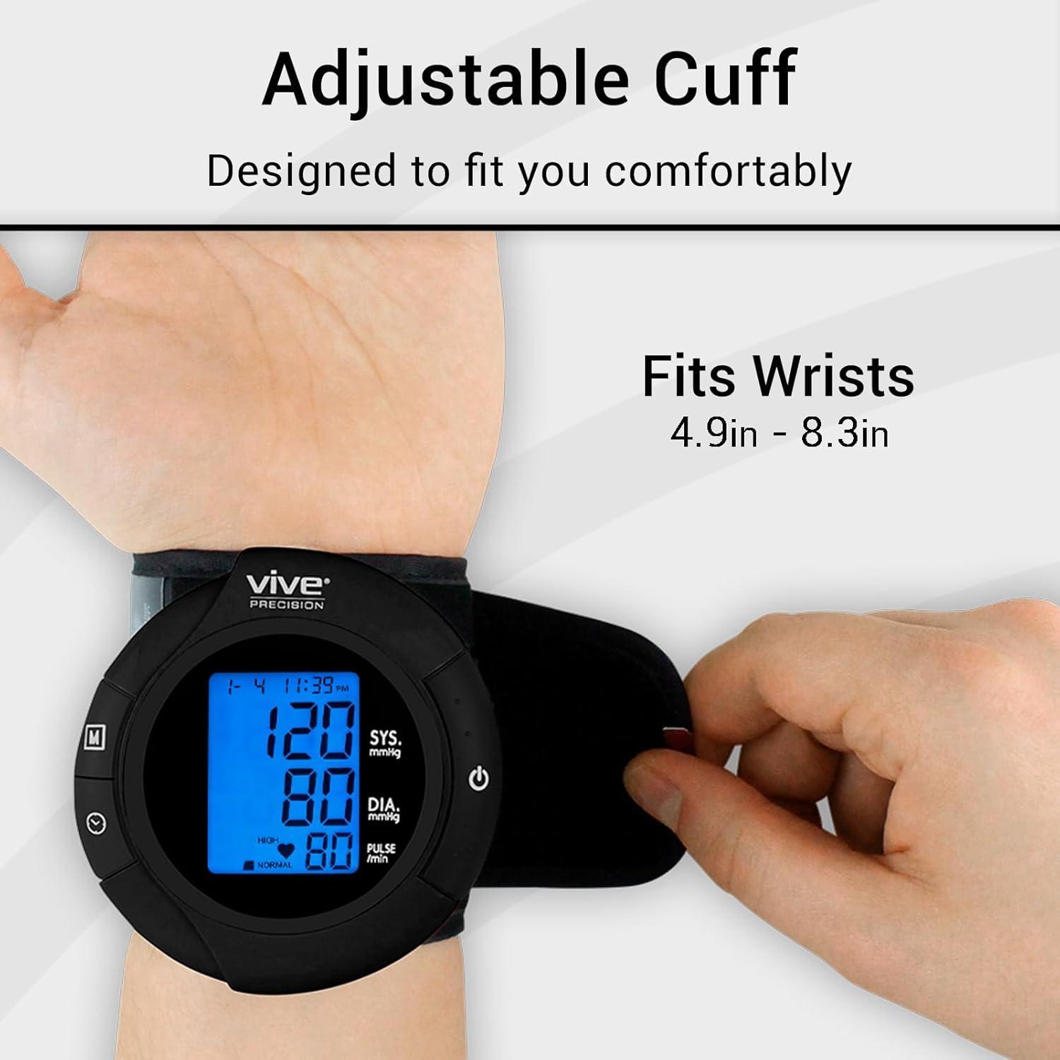 Smart Wrist Blood Pressure Monitor Accurate Digital BP Cuff for