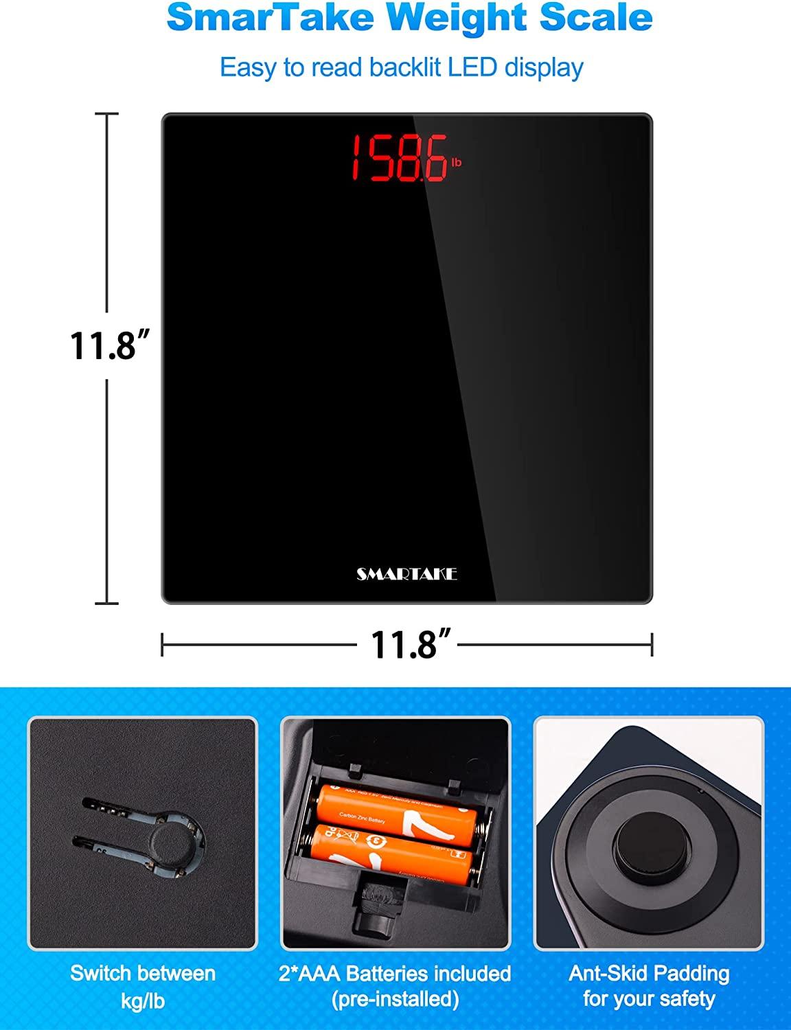 Weight Scale SmarTake Precision Digital Body Bathroom Scale with Step