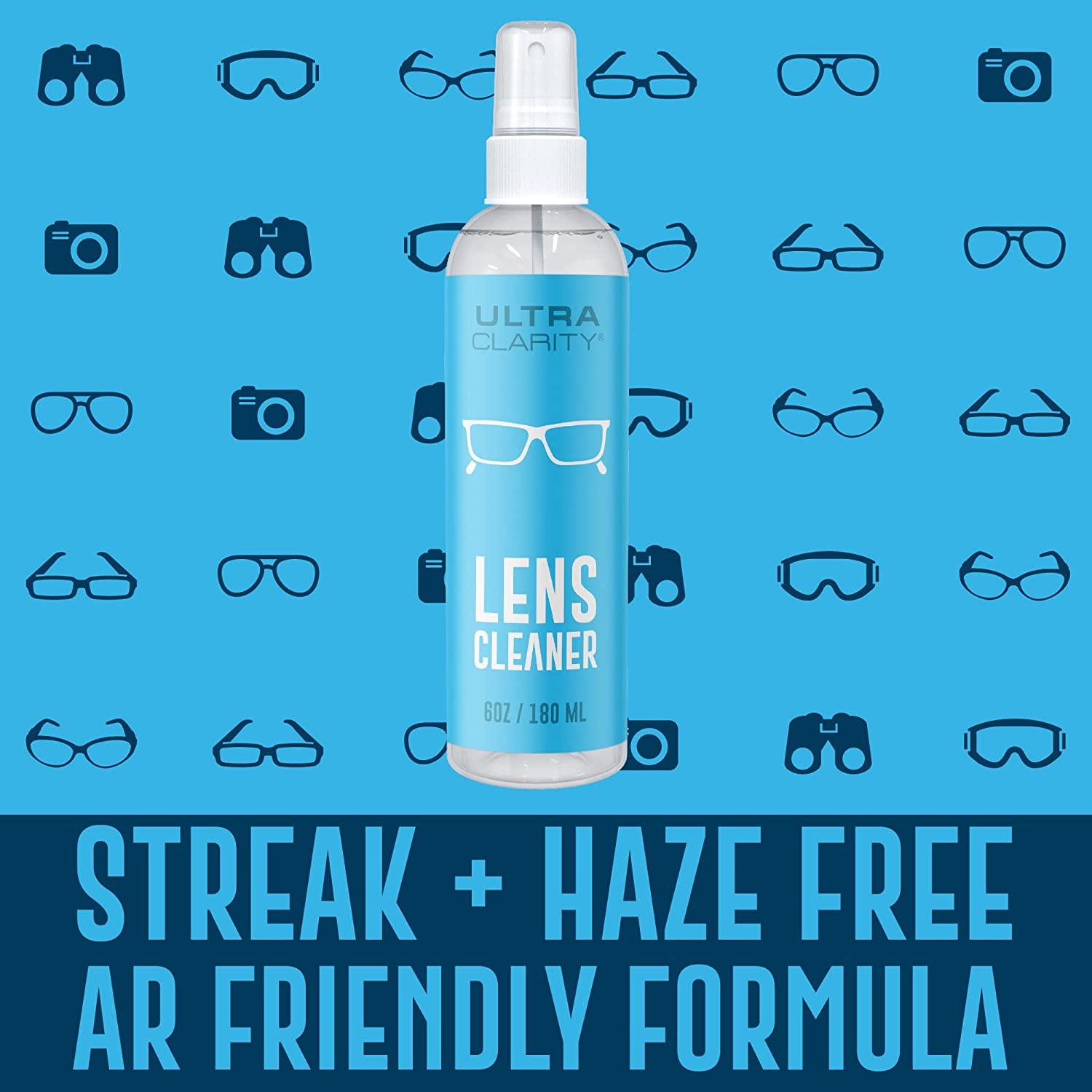 ULTRA CLARITY 6 oz Eyeglass Lens & Screen Cleaning Spray Professional