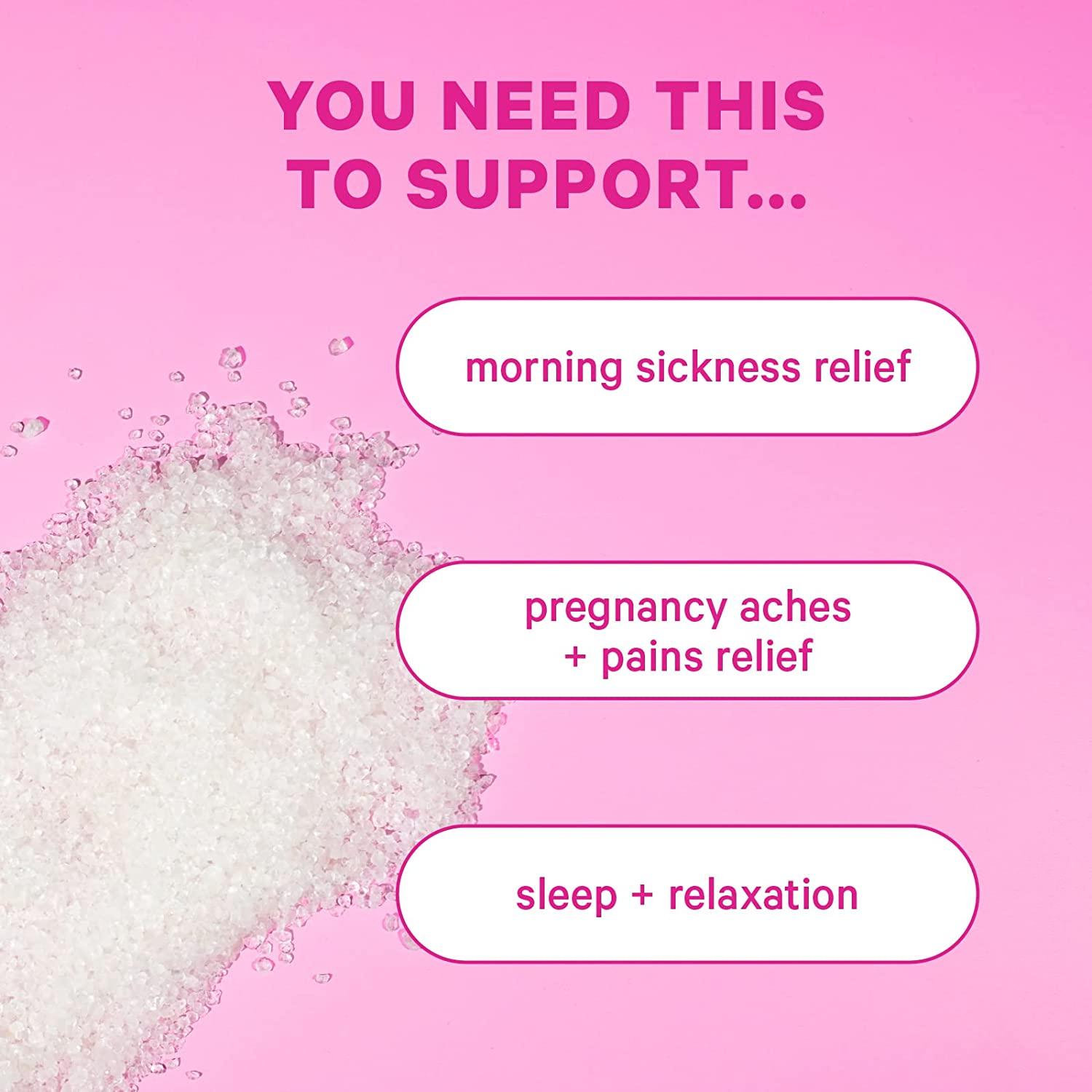 Pink Stork Pregnancy Flakes: Foot/Bath Salts with Pure Magnesium