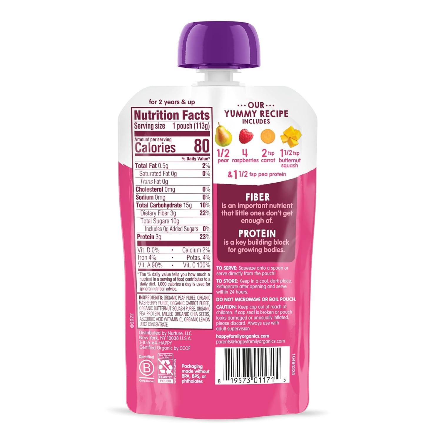 Happy Tot Organics Stage 4 Baby Food Pouches Gluten Free Vegan