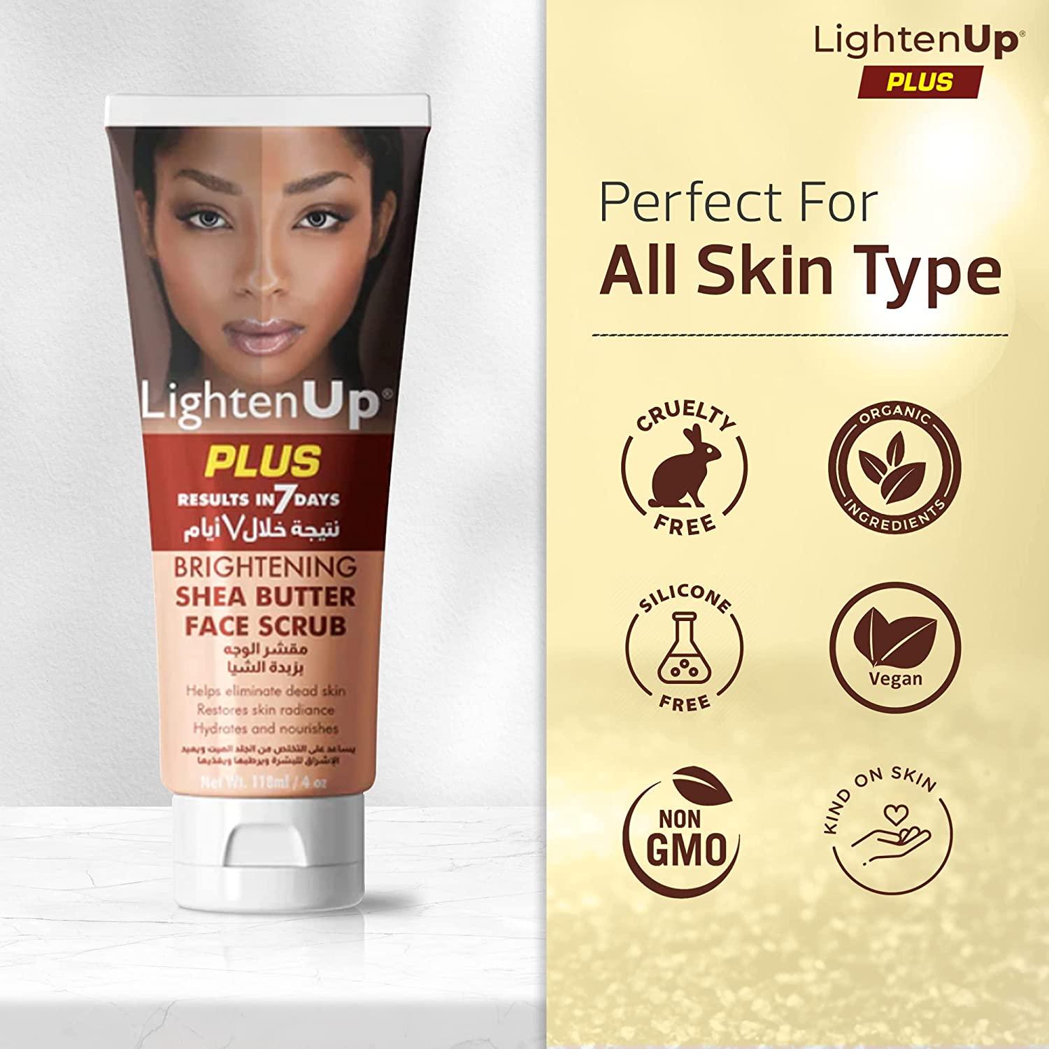 LightenUp Face Wash 4 fl oz / 118 ml Dark Spot Remover, Uneven Skin