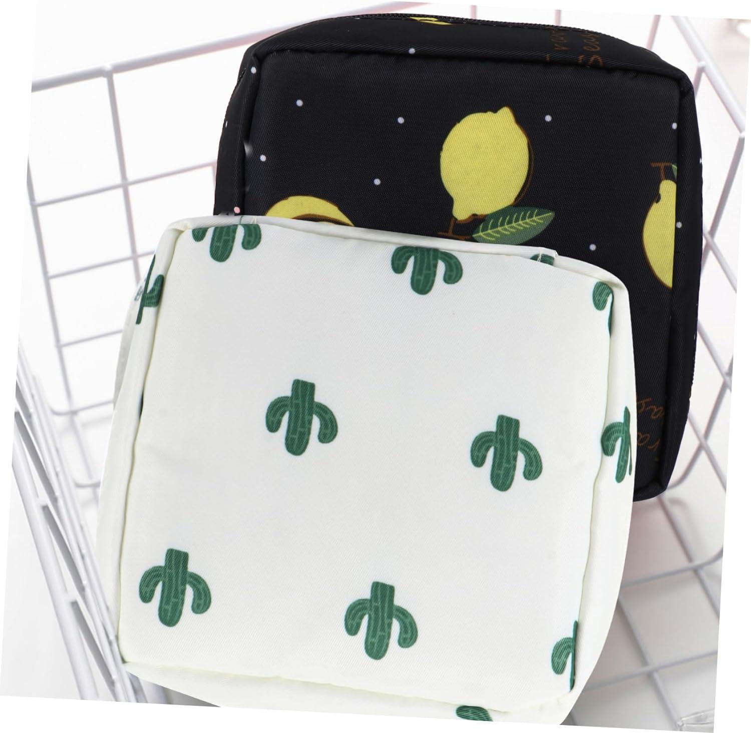 Little Green Flowers Zipper Pouch | Handmade Cosmetic / Accessory Bag –  Flying Goose Studio
