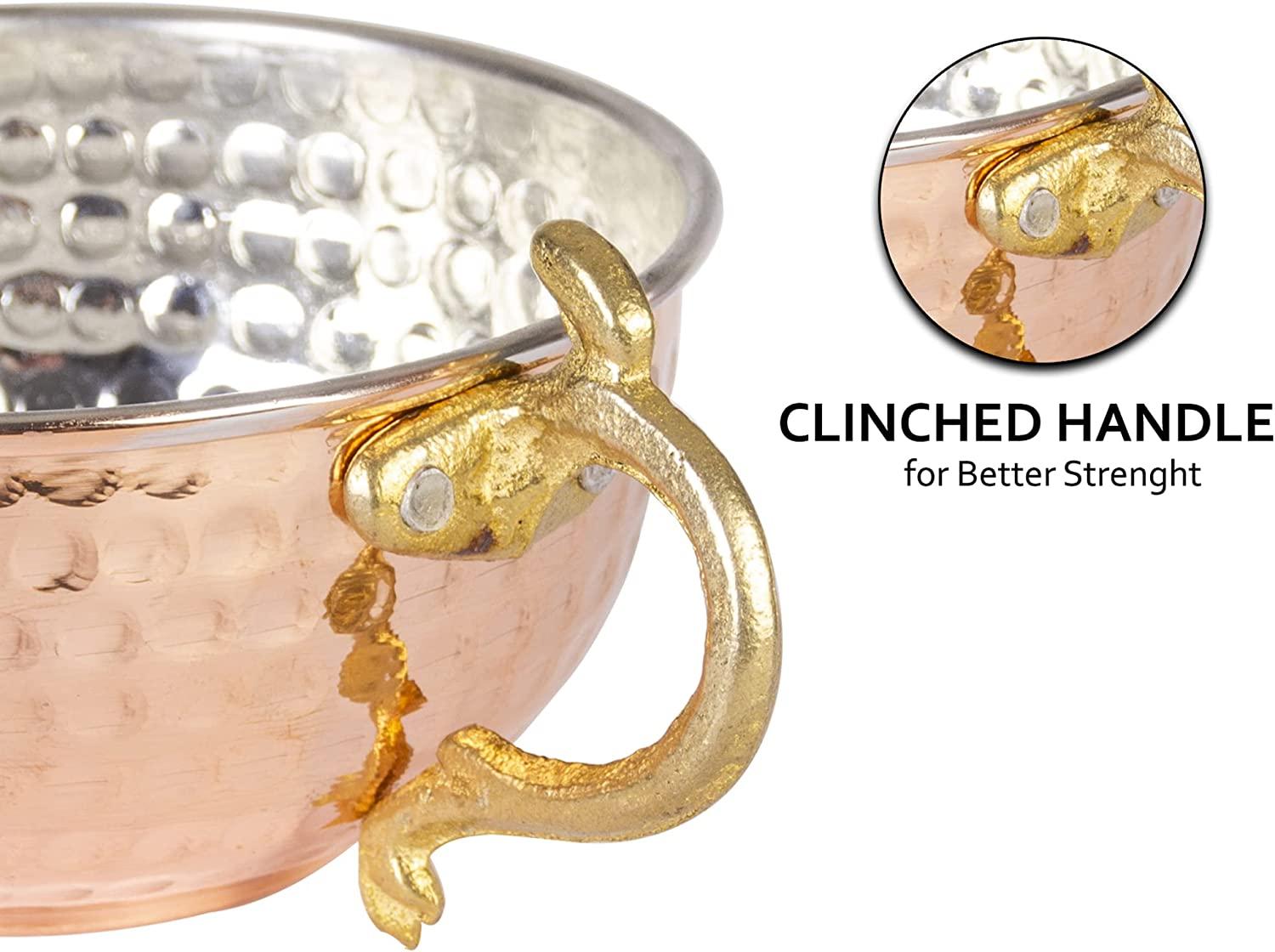 JAIRESTONE Copper Shaving Bowl and Cup - Handmade Turkish Hammered ...