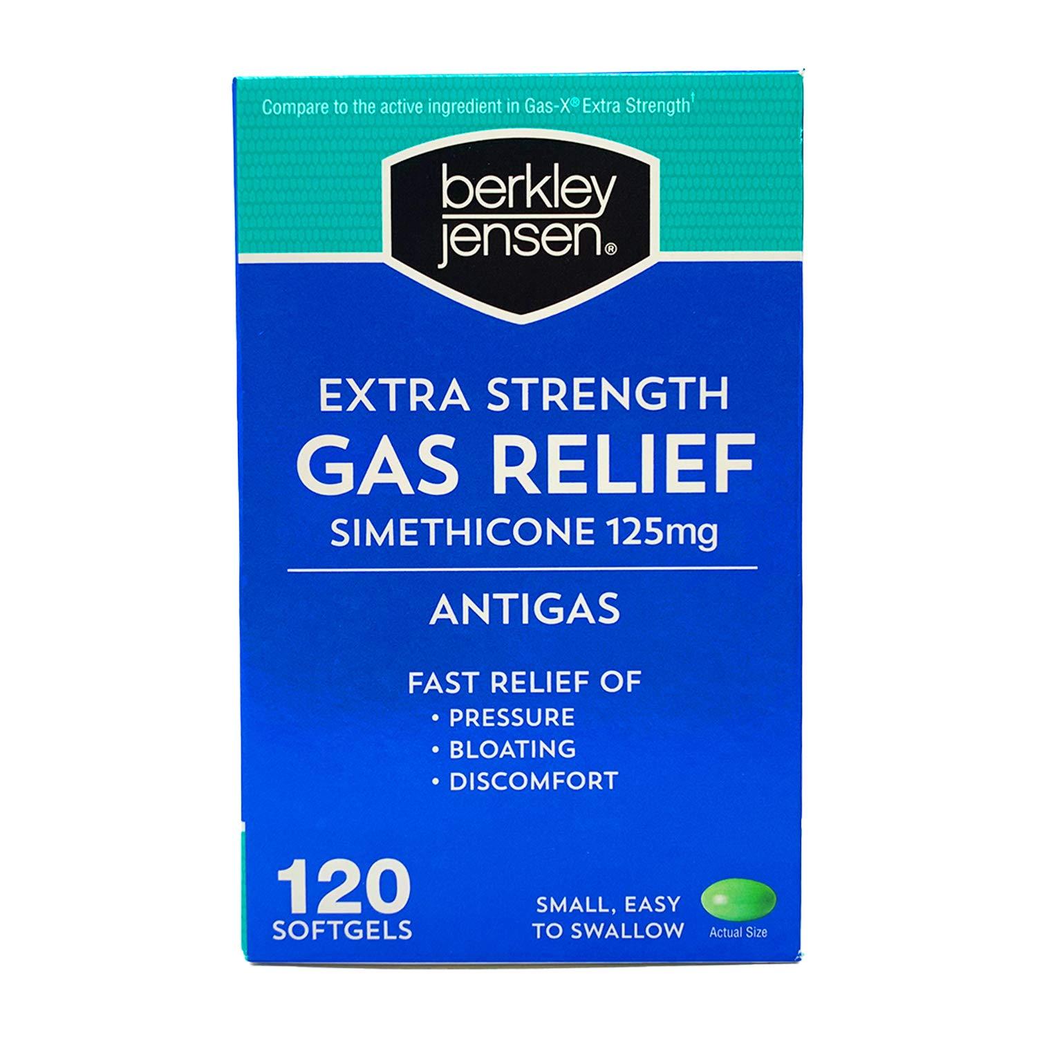 Berkley Jensen Extra Strength Gas Relief Softgels 120 ct.