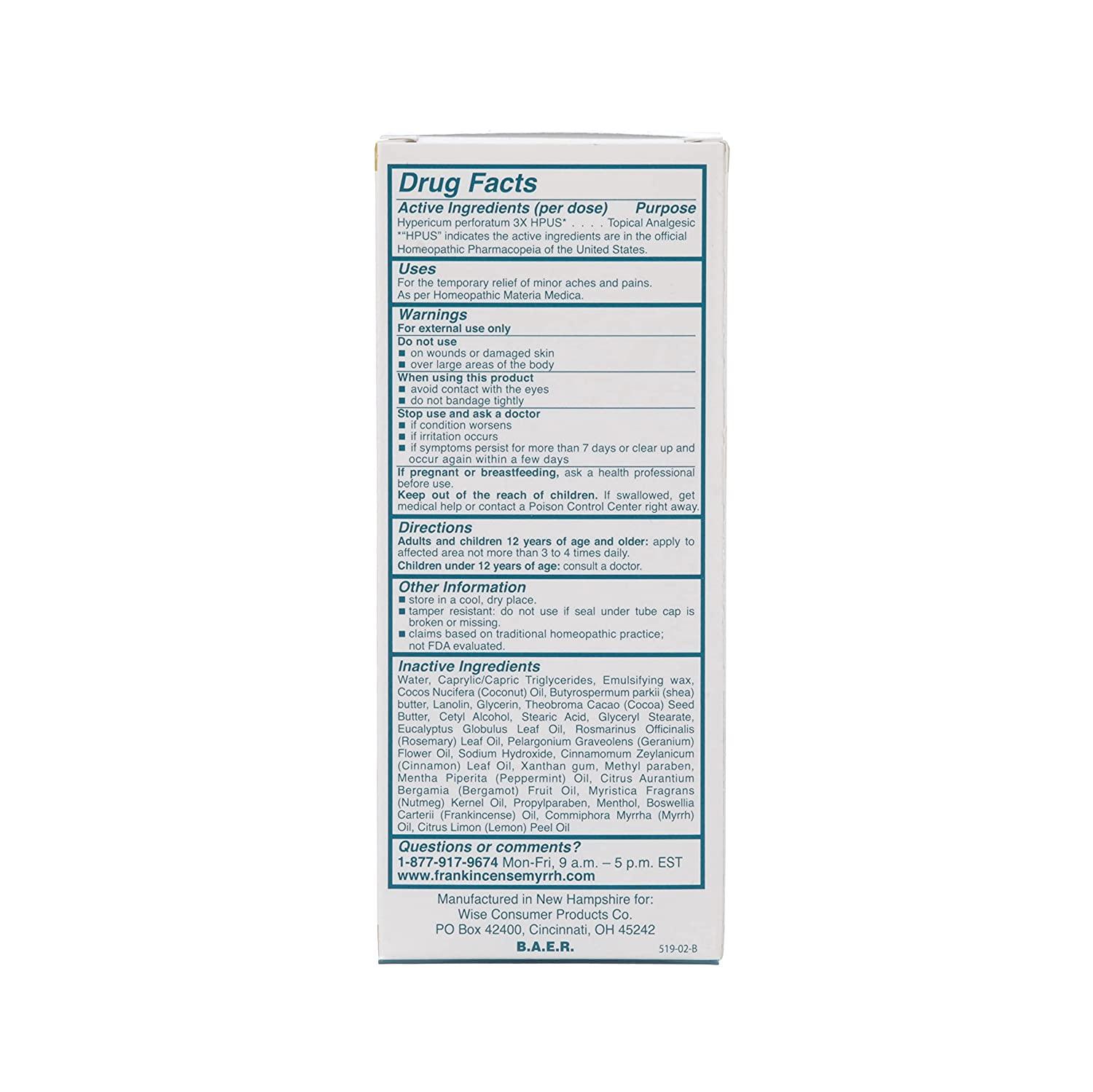 Frankincense & Myrrh Foot Pain Relief Lotion Intensive Dual Action