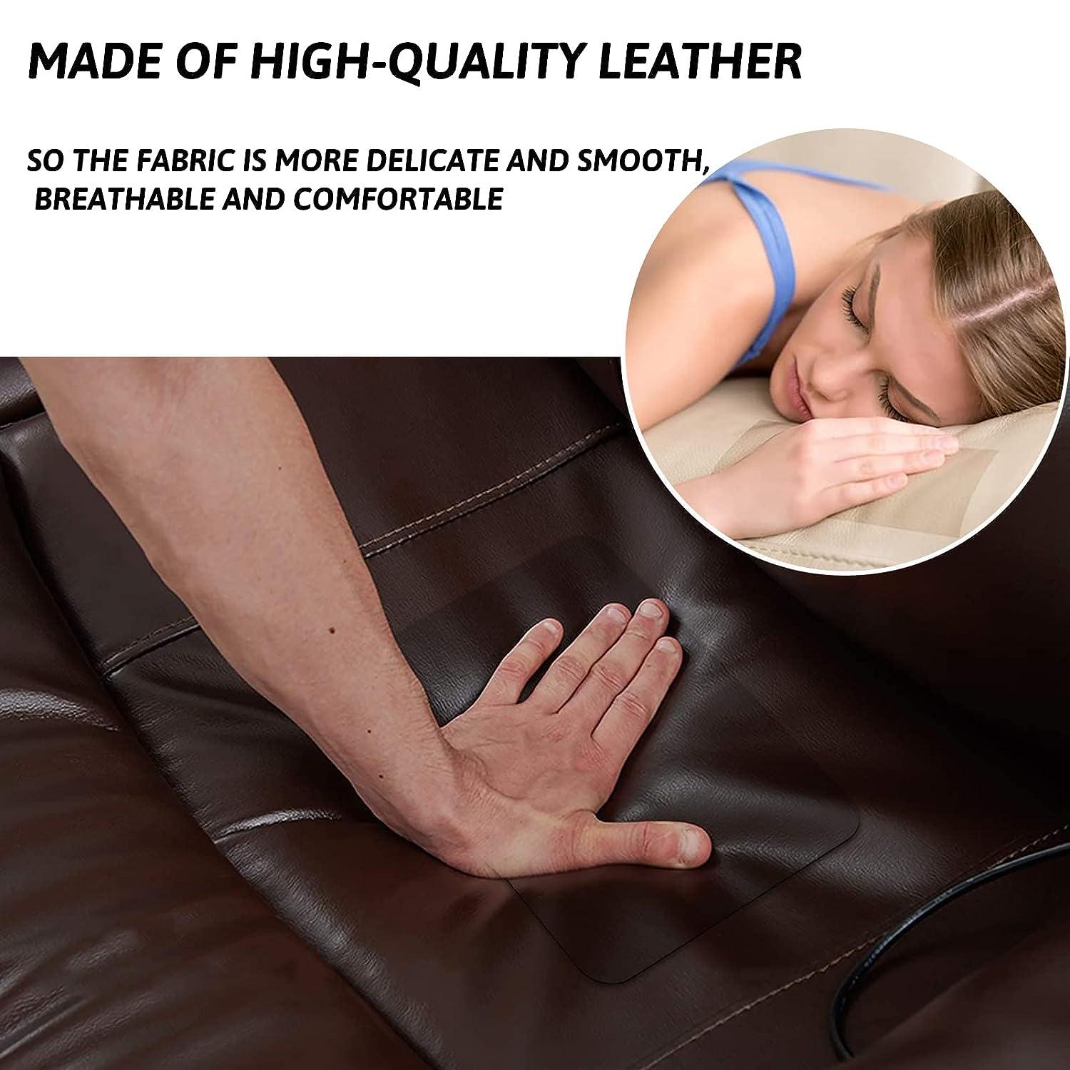 Leather Repair Patch Self-Adhesive Couch Patch 8 11 inch Strong Adhesion  Adhesive Multiple Colors Leather Repair Kit for Couch Car Seats. Bonded  Leather Repair (8 11 inch / 2 pcs White) 8 11 inch / 2 pcs White