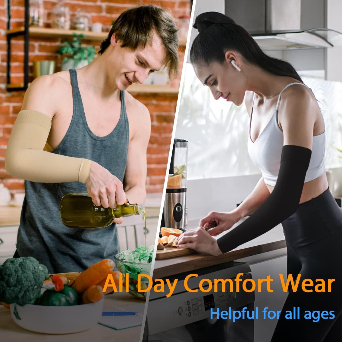 Normers 2030 mmHg Medical Lymphedema Compression Arm Sleeve for Men