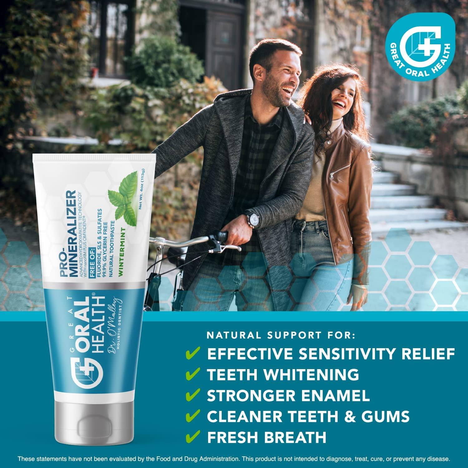 ProMineralizer Toothpaste Nano Hydroxyapatite & Enamel Support Fluoride Free, Dentist