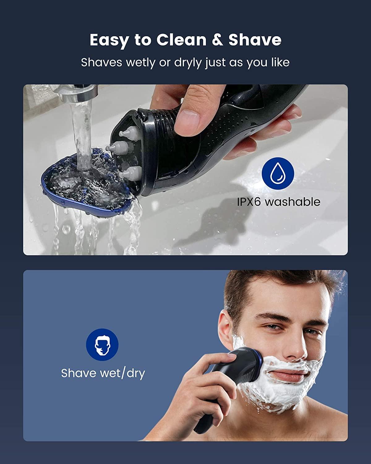 Limural Men's Electric Razor Cordless Rechargeable Shaver with