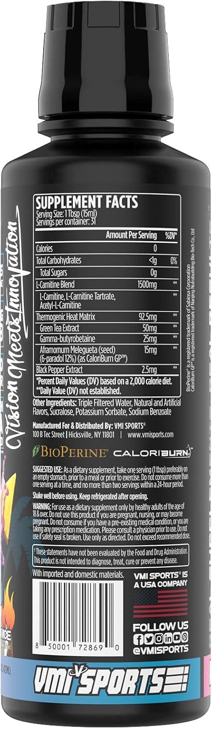 when is best time to take l-carnitine VMI Sports L-Carnitine 1500mg - Stimulant-Free Thermogenic for Men & Women  | Liquid Fat Loss Support (Miami Vice | Buy Now with Express International  Delivery