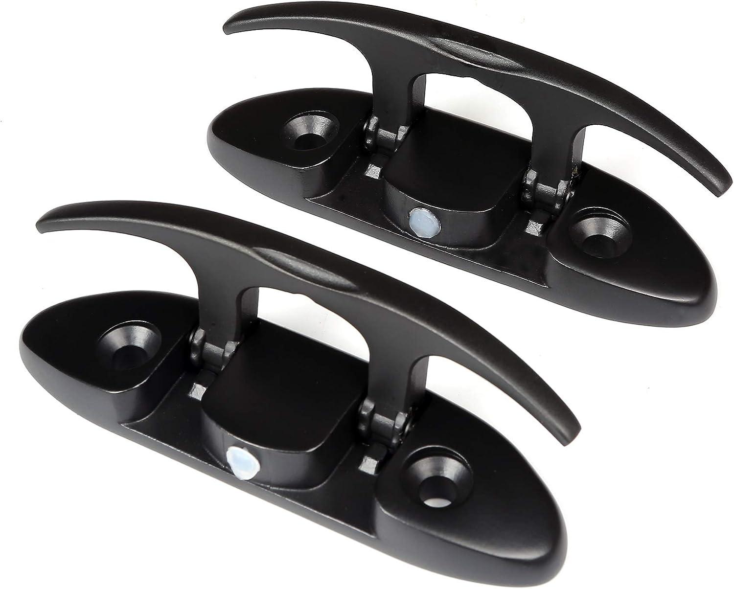 Mxeol Folding Boat Cleats 2 Pack Stainless Steel Dock Cleats with