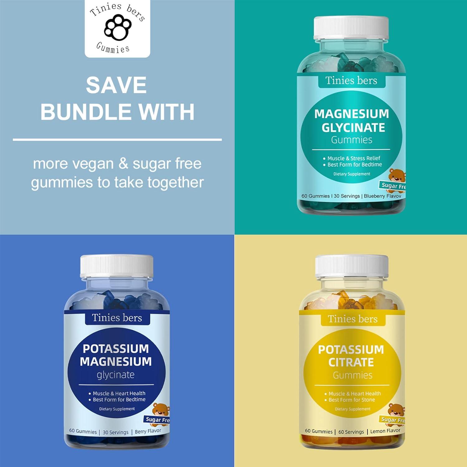 Potassium Magnesium Gummies Potassium Gummies Sugar Free for Adults