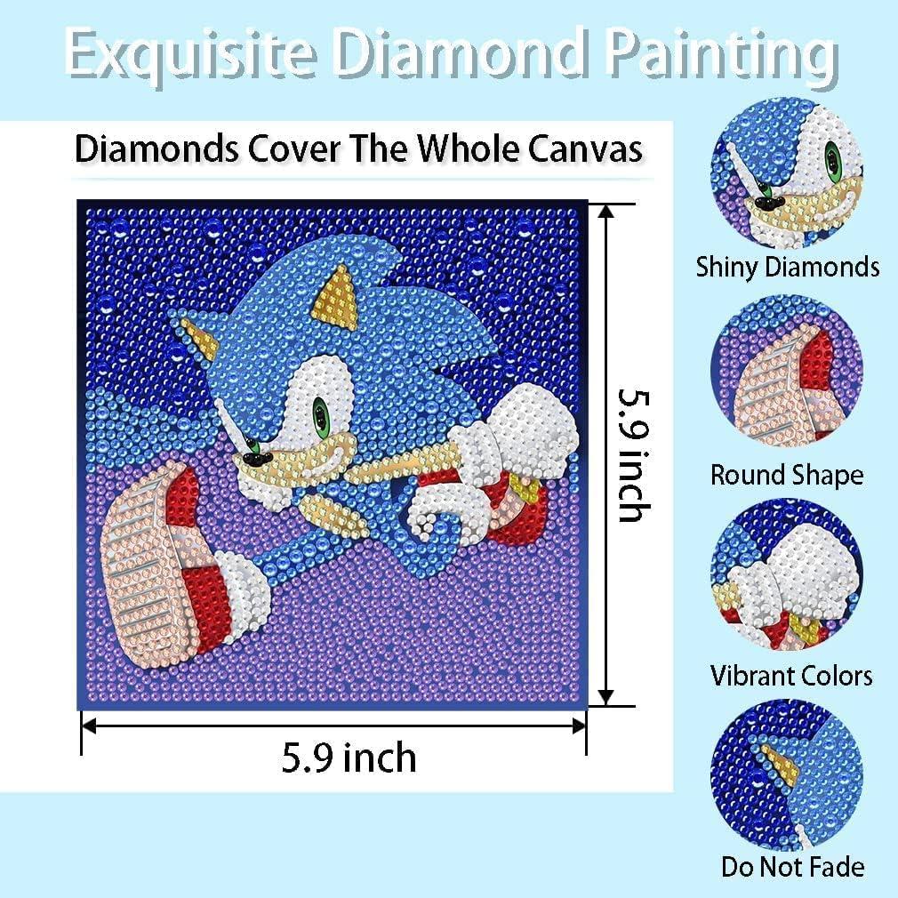 Arts and Crafts for Kids Ages 8-12, Diamond Painting Kits for Kids Art Gem  Dotz Full Drill Paint by Numbers for Kids for Birthday Halloween Christmas